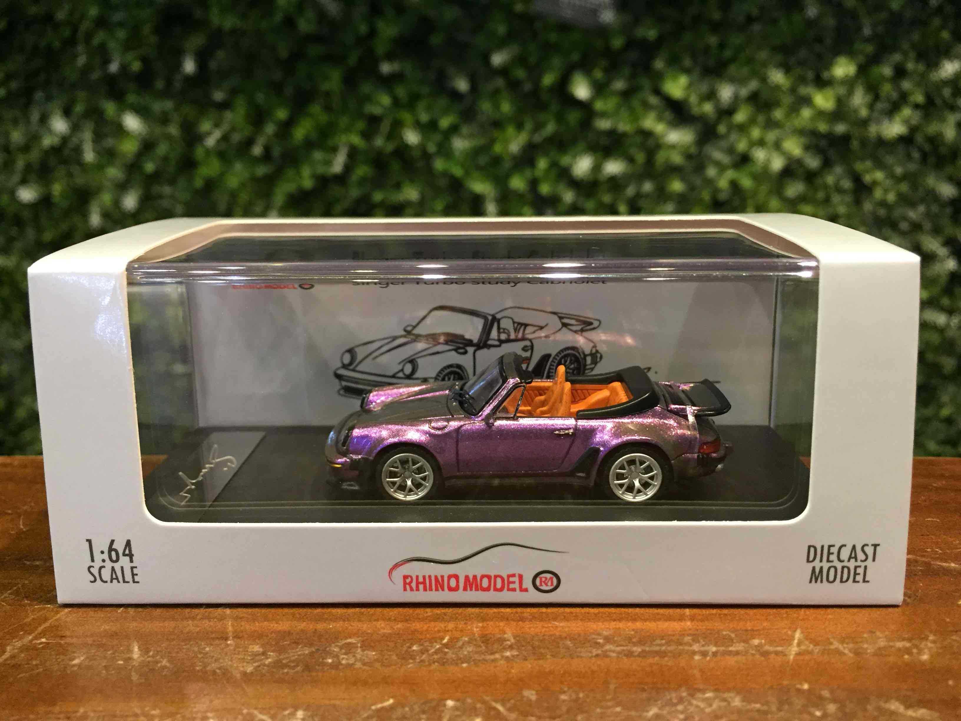 1/64 RhinoModel Singer Turbo Porsche 930 Cabriolet Purple【MG