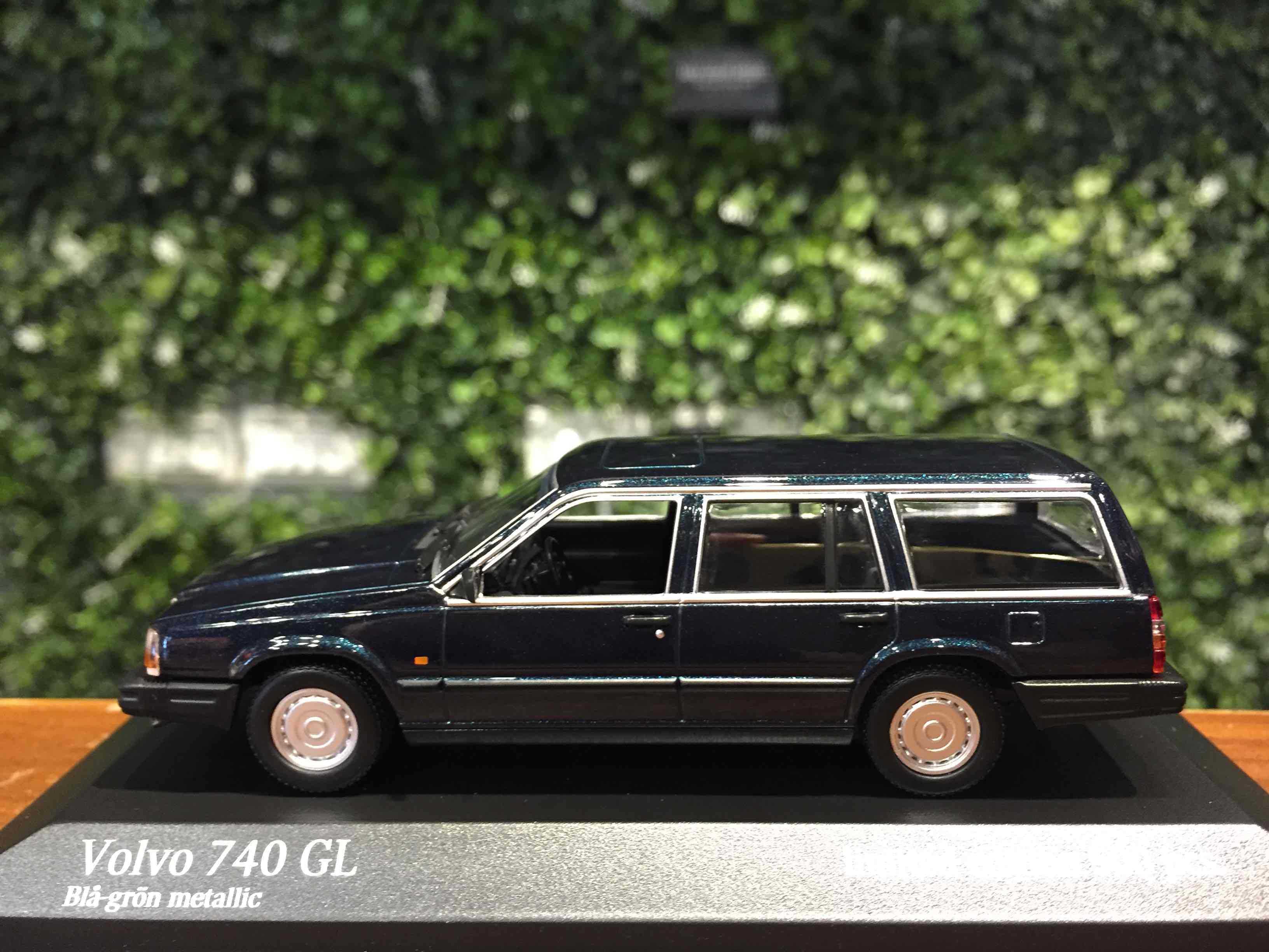 1/43 Minichamps Volvo 740 GL 1986 Dark Green 943171713【MGM】