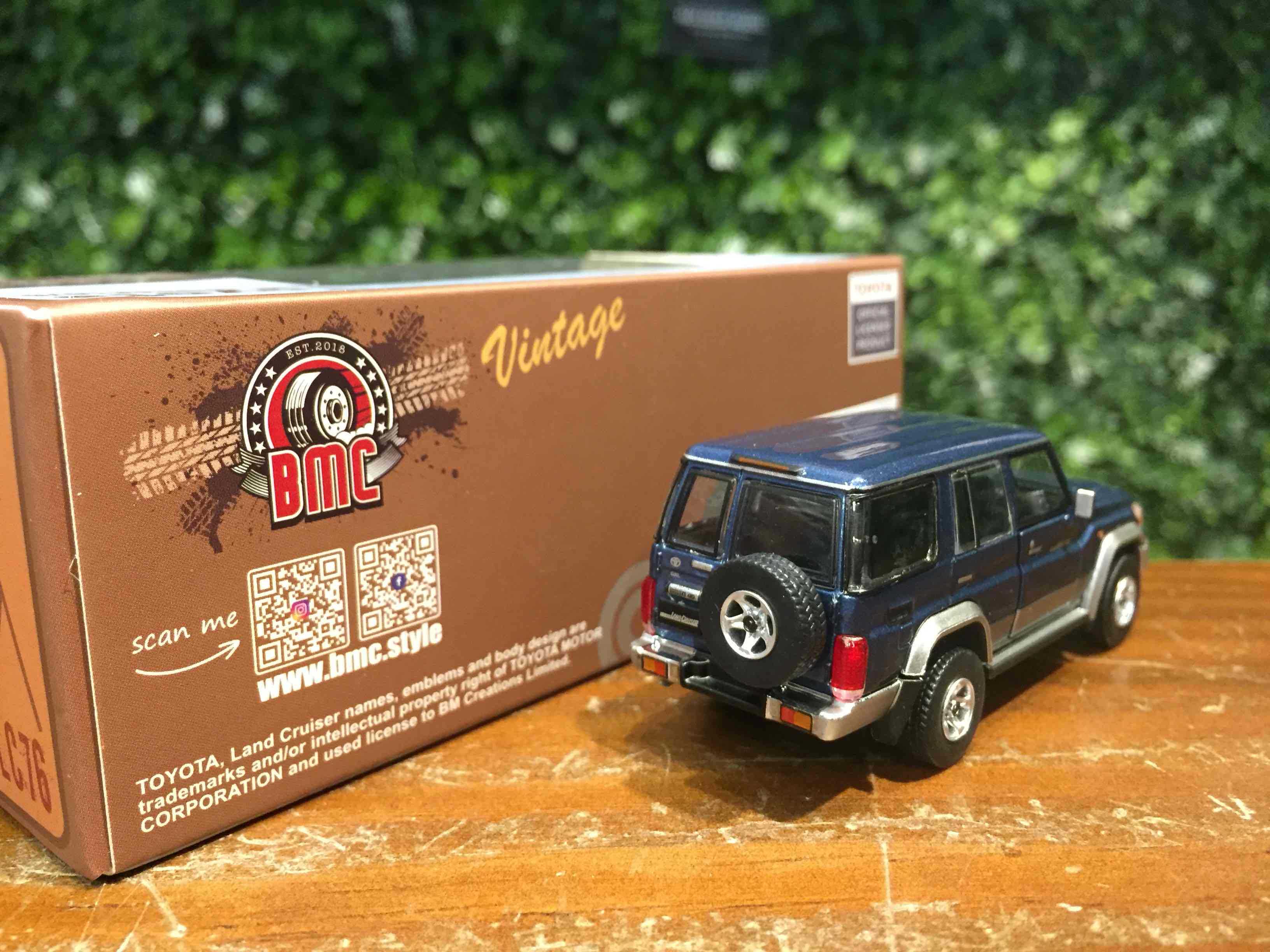 1/64 BMC Toyota Land Cruiser LC76 Blue 64B0366【MGM】