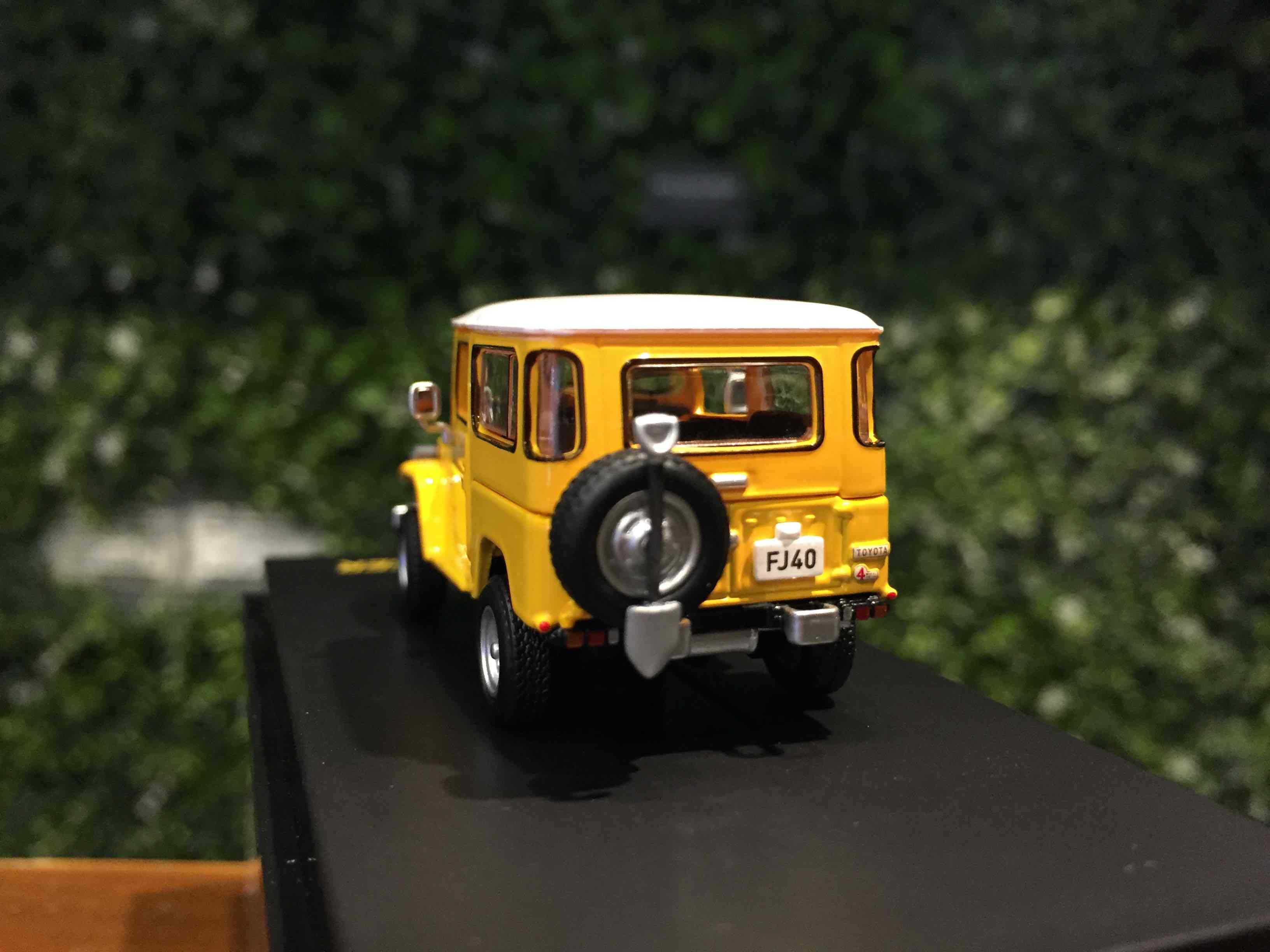 1/64 HF Toyota Land Cruiser FJ40 Yellow/WH HJ64FJ4006YL【MGM】