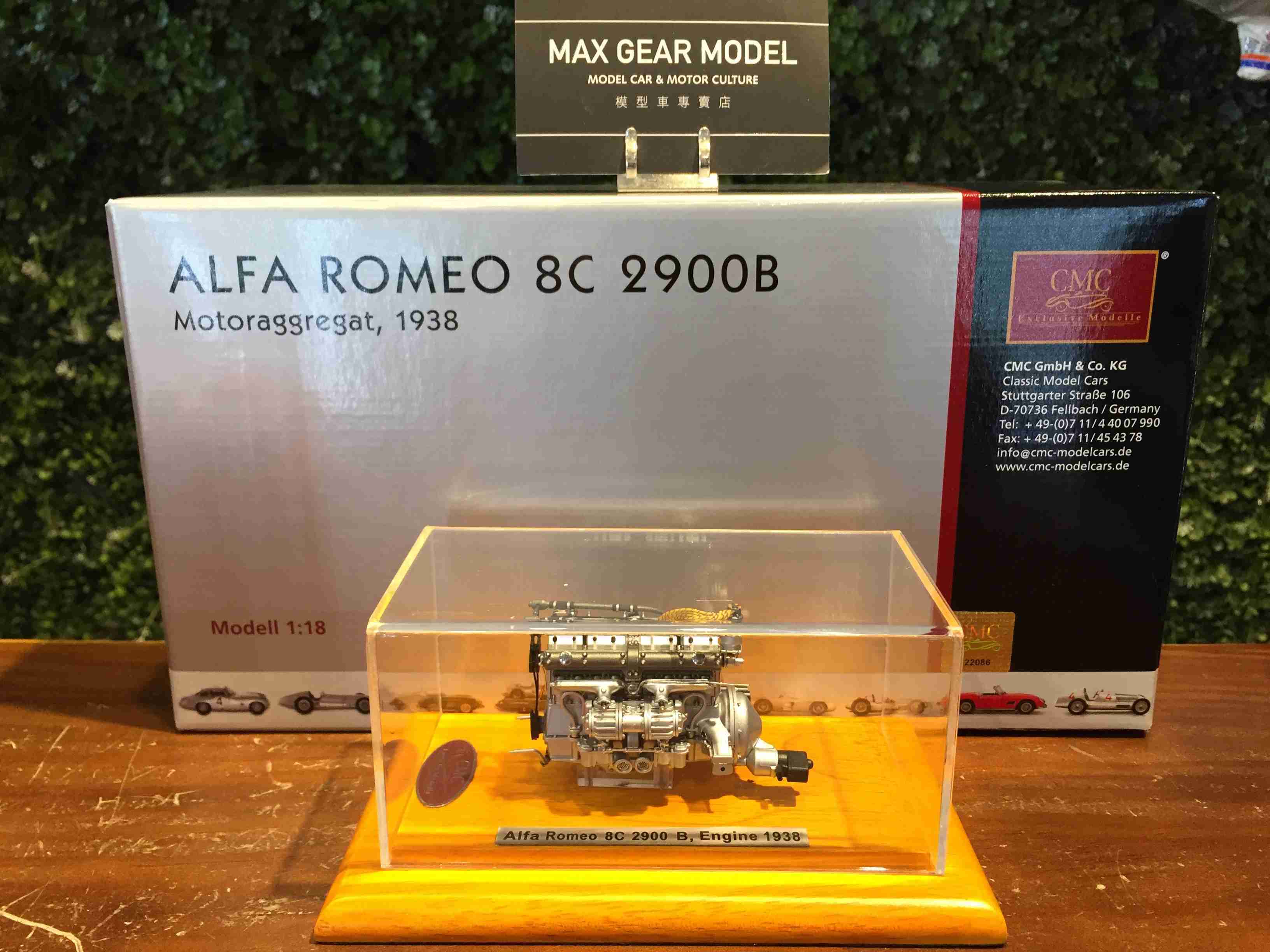 1/18 CMC Alfa Romeo 8C 2900B Engine with Showcase M131【MGM】