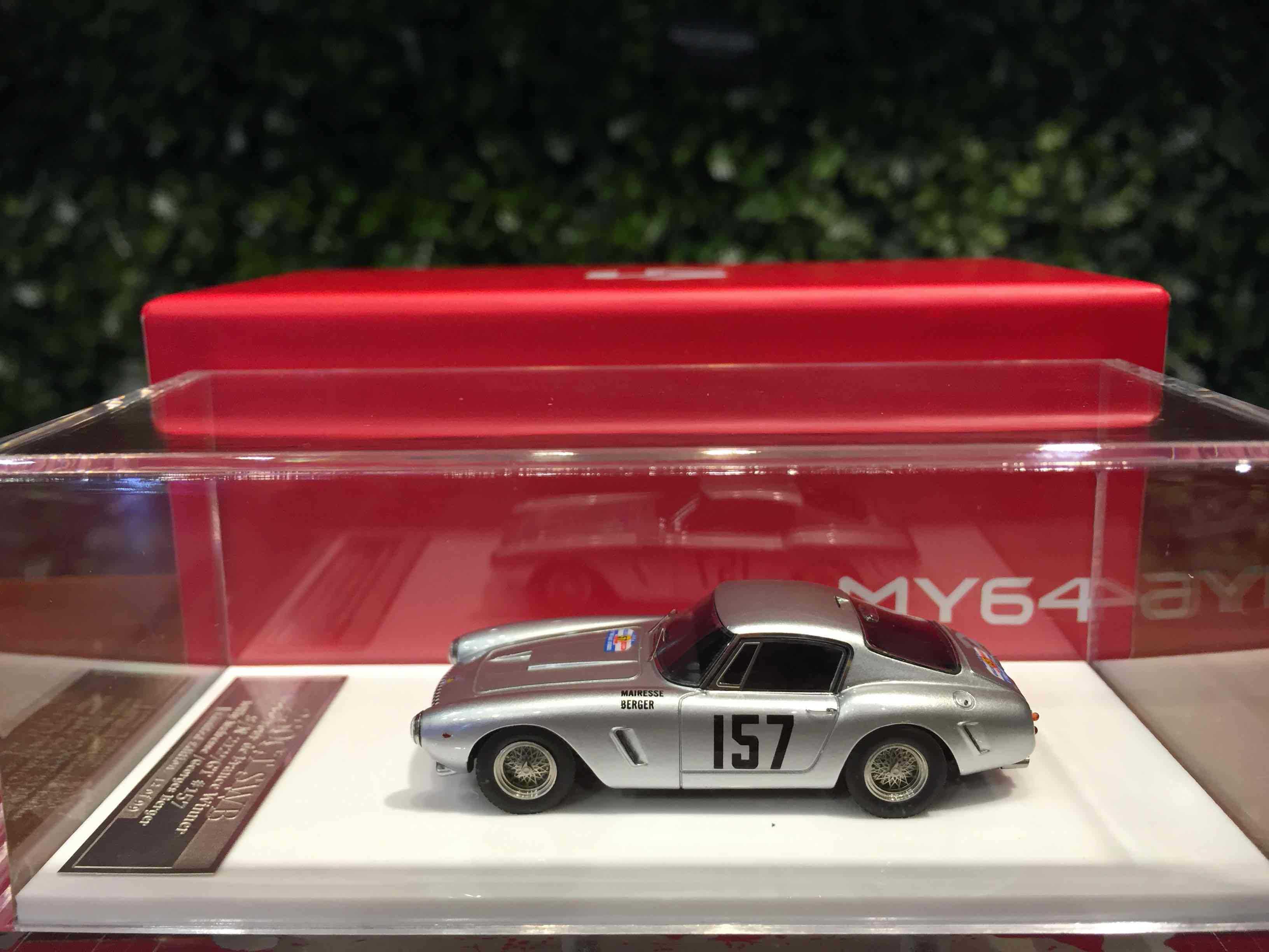 1/64 SCM Ferrari 250GT SWB #157 Silver SCM04W【MGM】