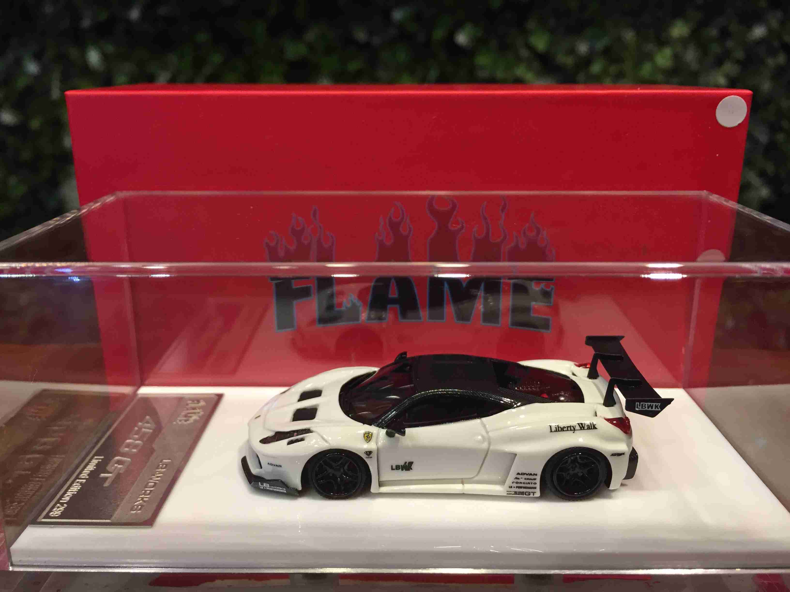 1/64 Flame LBWK Ferrari 458 GT Neon White【MGM】 - Max Gear Model