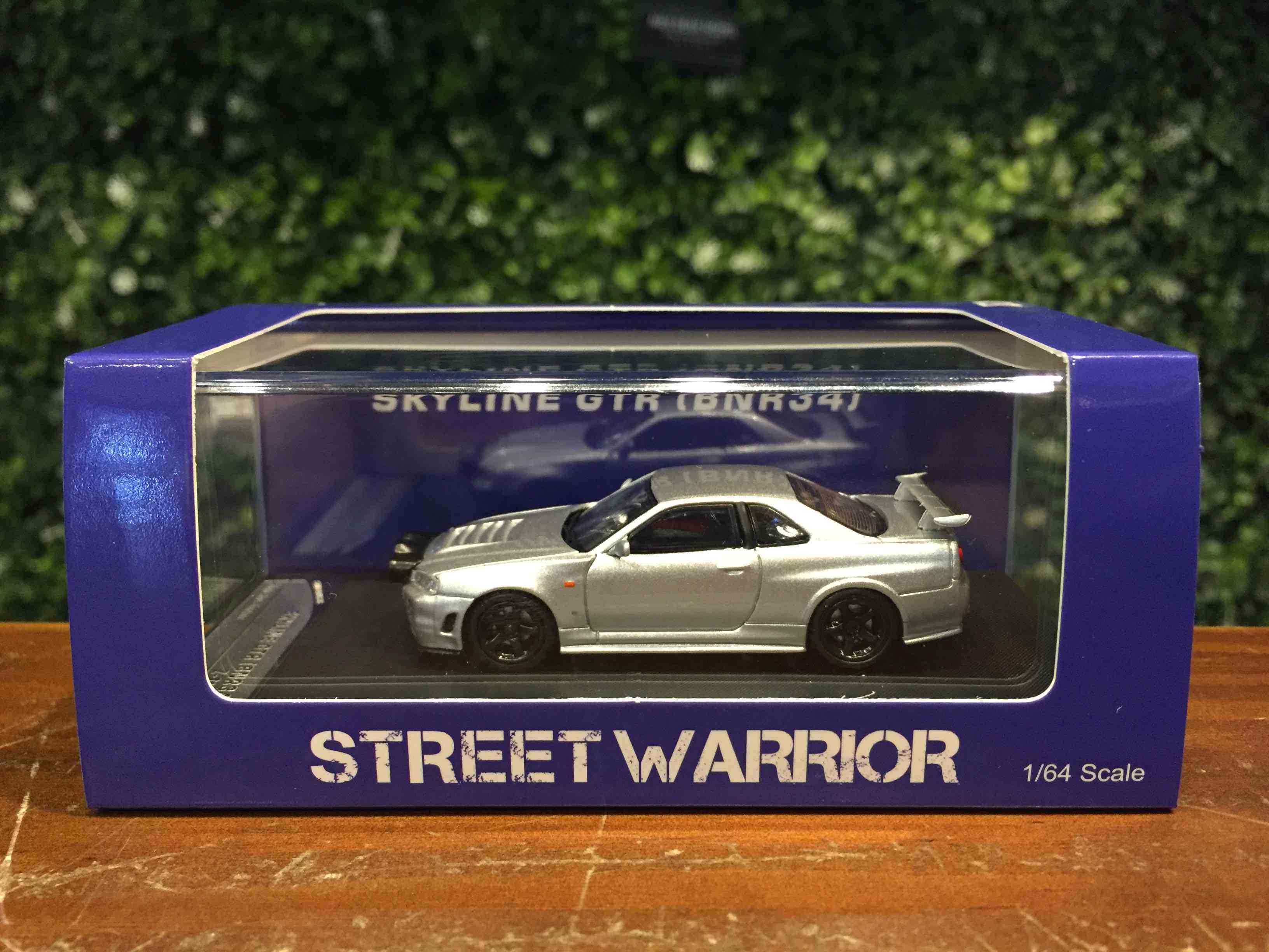 1/64 StreetWeapon Nissan Skyline GTR (R34) Drift Silver【MGM】