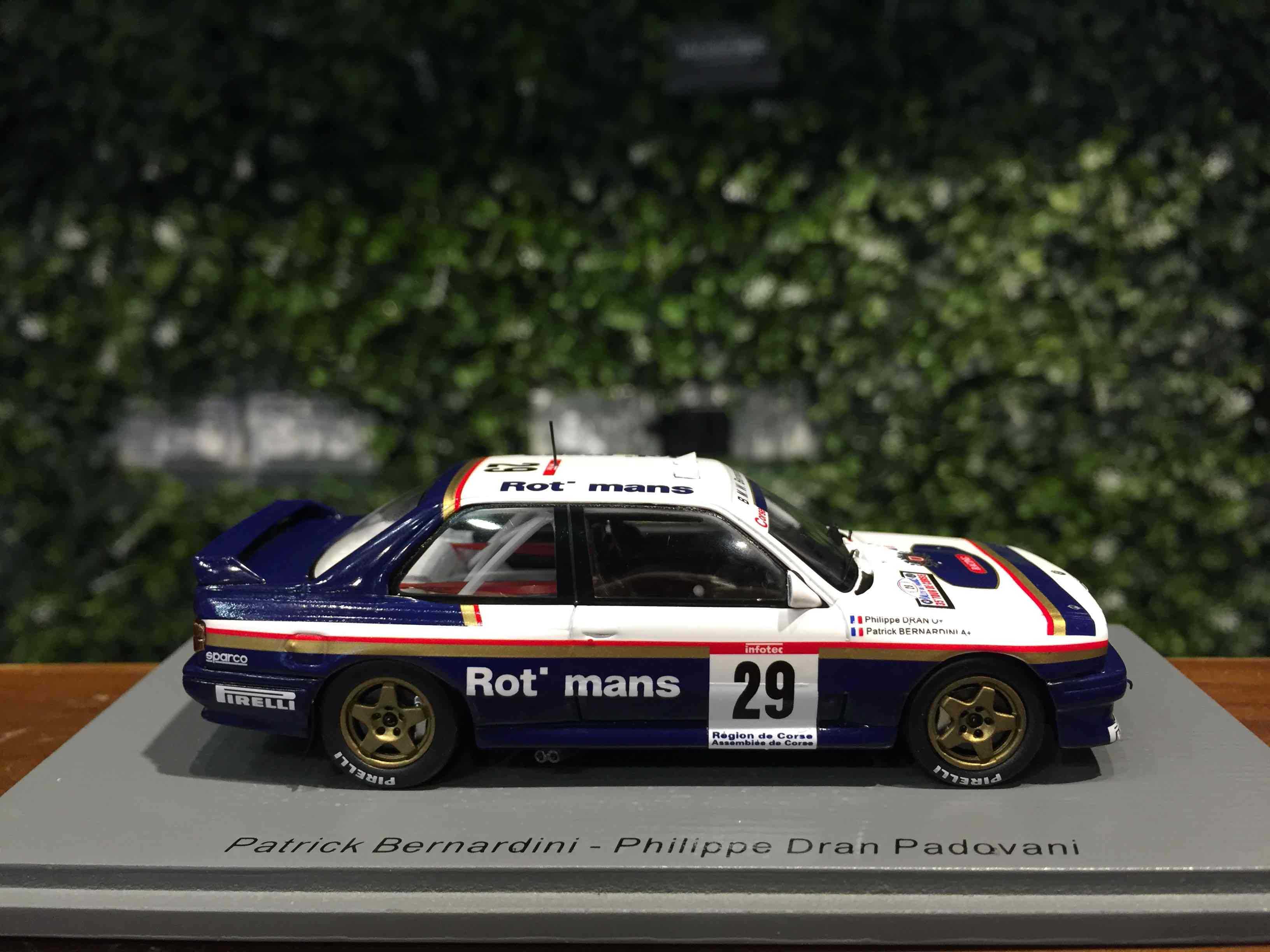 1/43 Spark BMW E30 #29 Tour de Corse Rallye S8489【MGM】