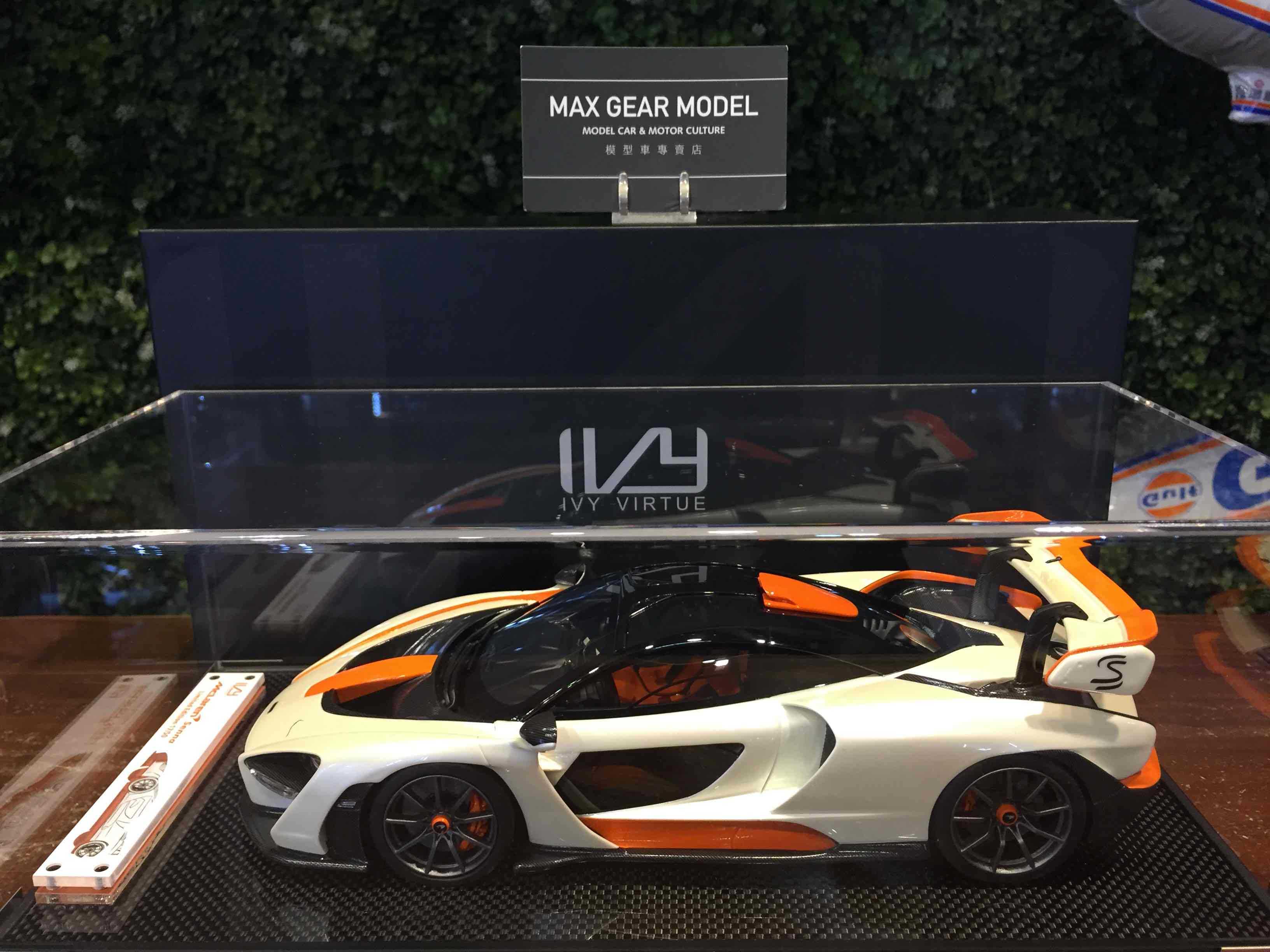 1/18 IVY McLaren Senna White/Orange IV1805WH【MGM】