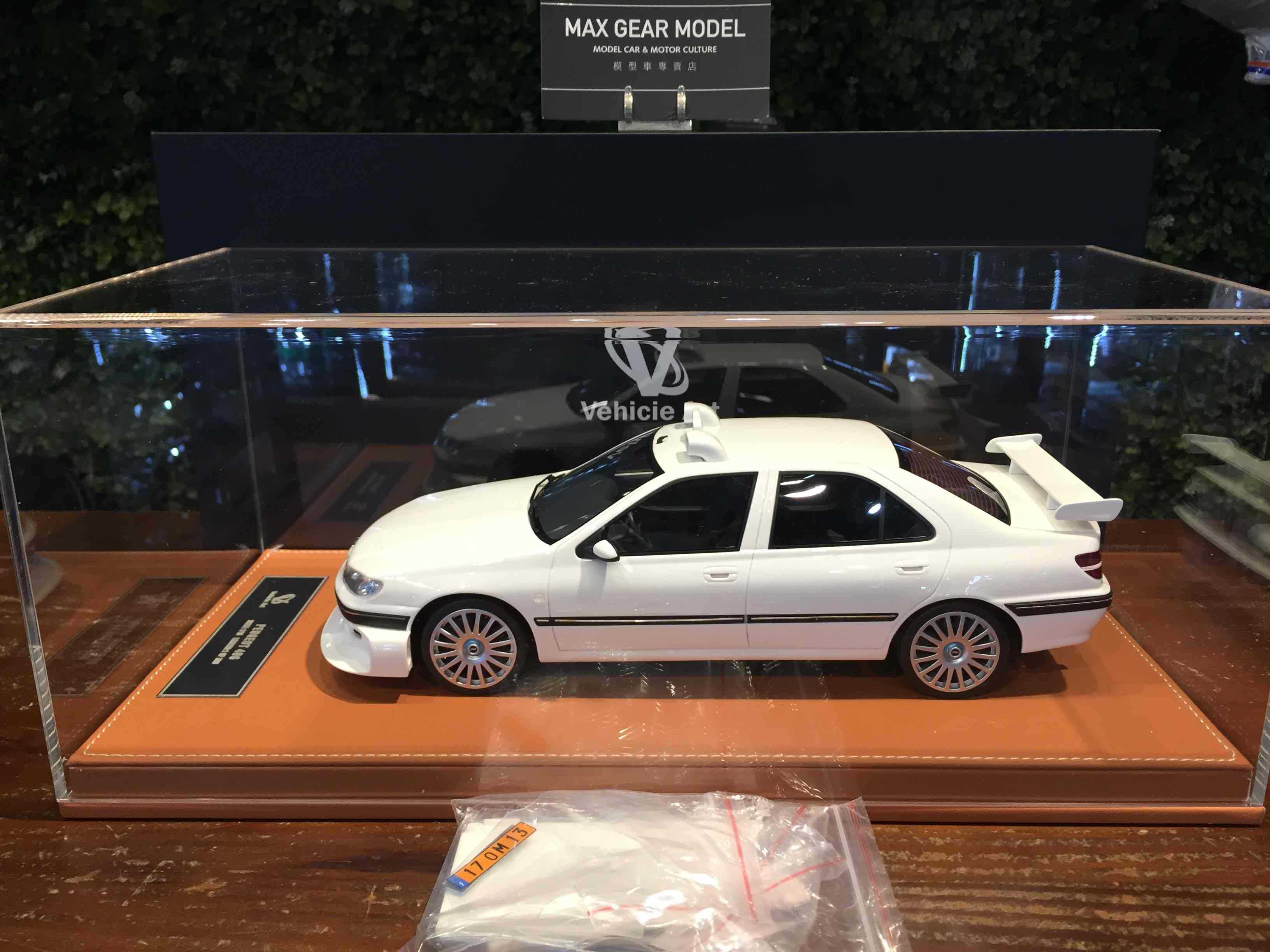 1/18 VehicleArt Peugeot 406 Taxi White【MGM】