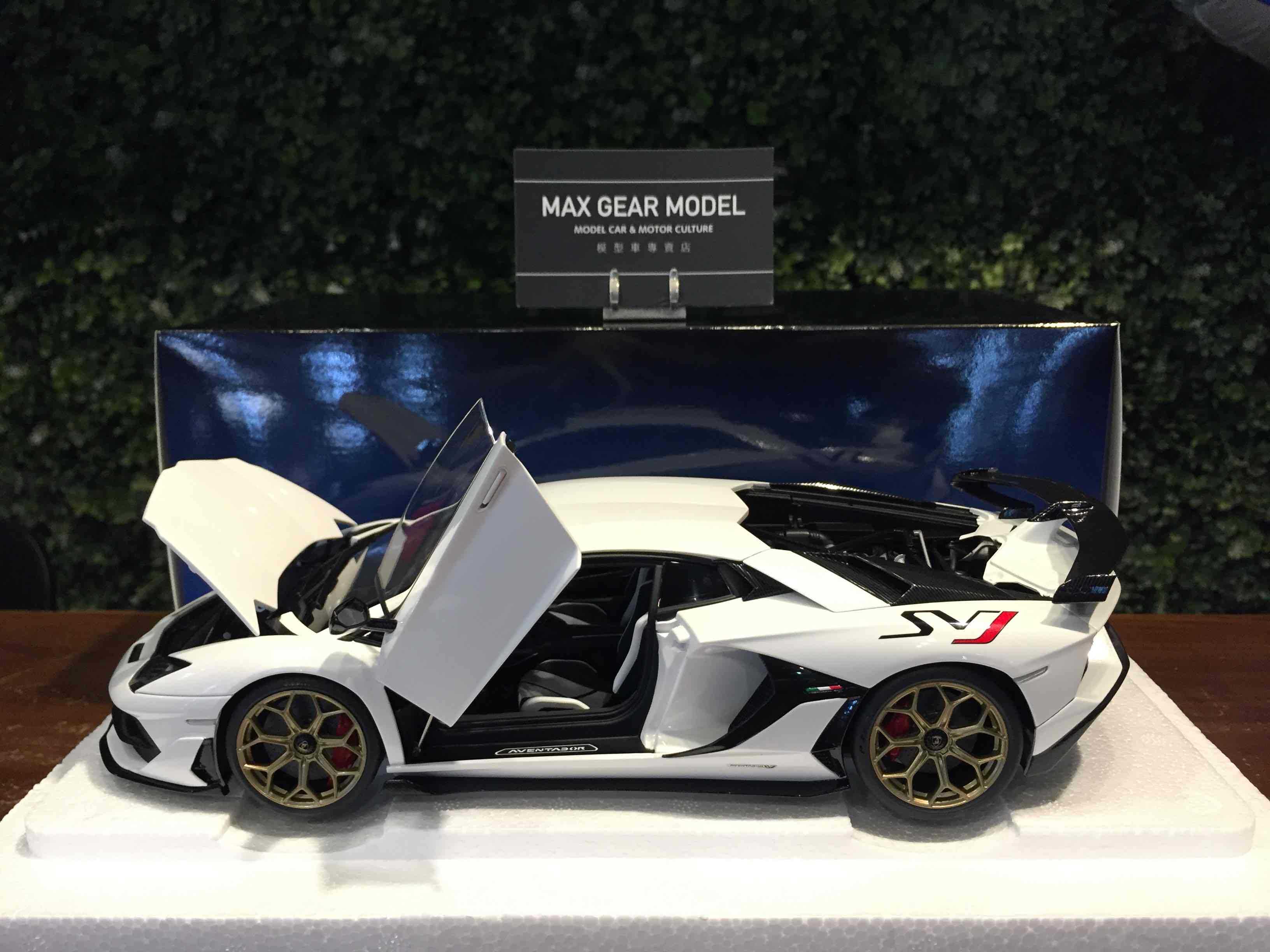 1/18 AUTOart Lamborghini Aventador SVJ PearlWhite 79217【MGM】