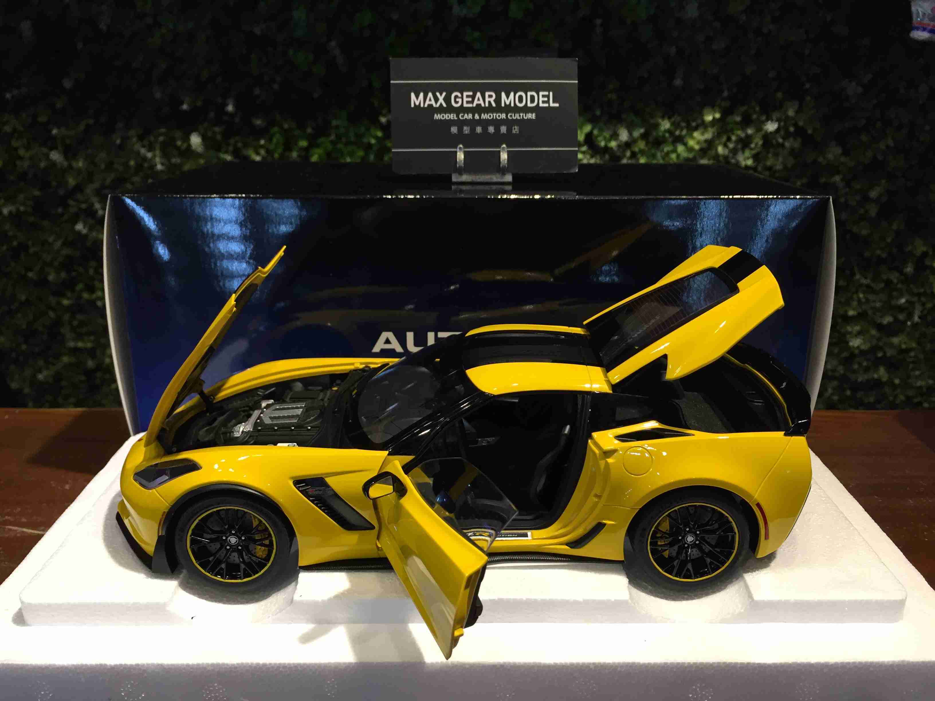 1/18 AUTOart Chevrolet Corvette C7 Z06 C7R Yellow 71260【MGM】