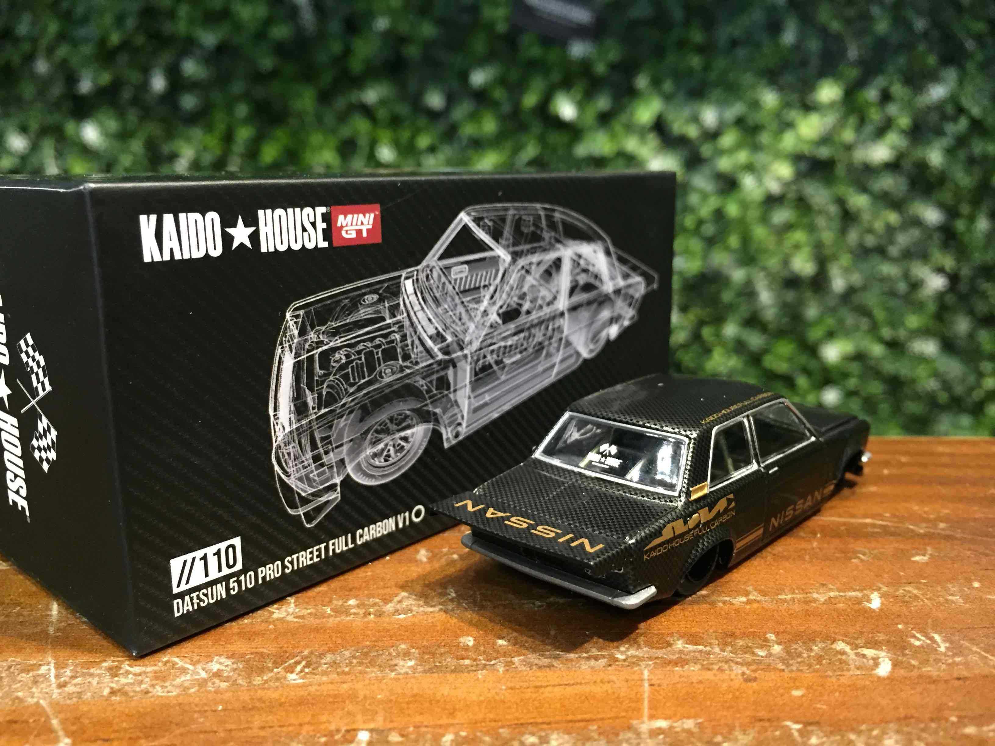 1/64 MiniGT Datsun 510 Pro Street Carbon KHMG110【MGM】