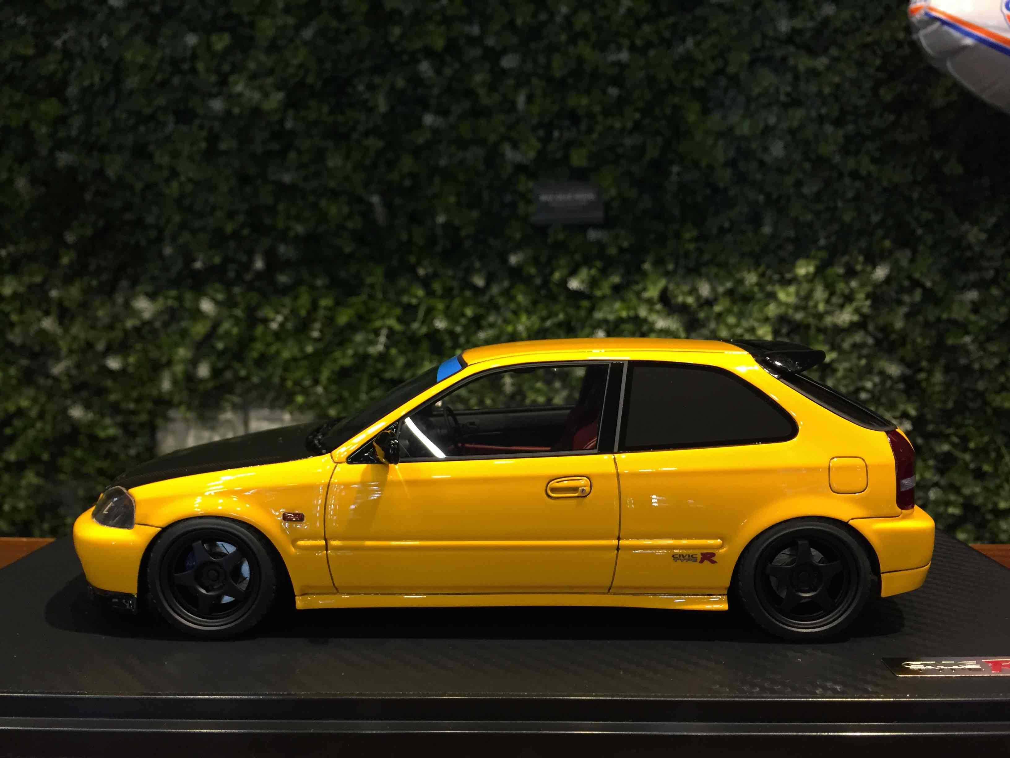 1/18 Ignition Honda Civic (EK9) Type R Yellow IG2676【MGM】