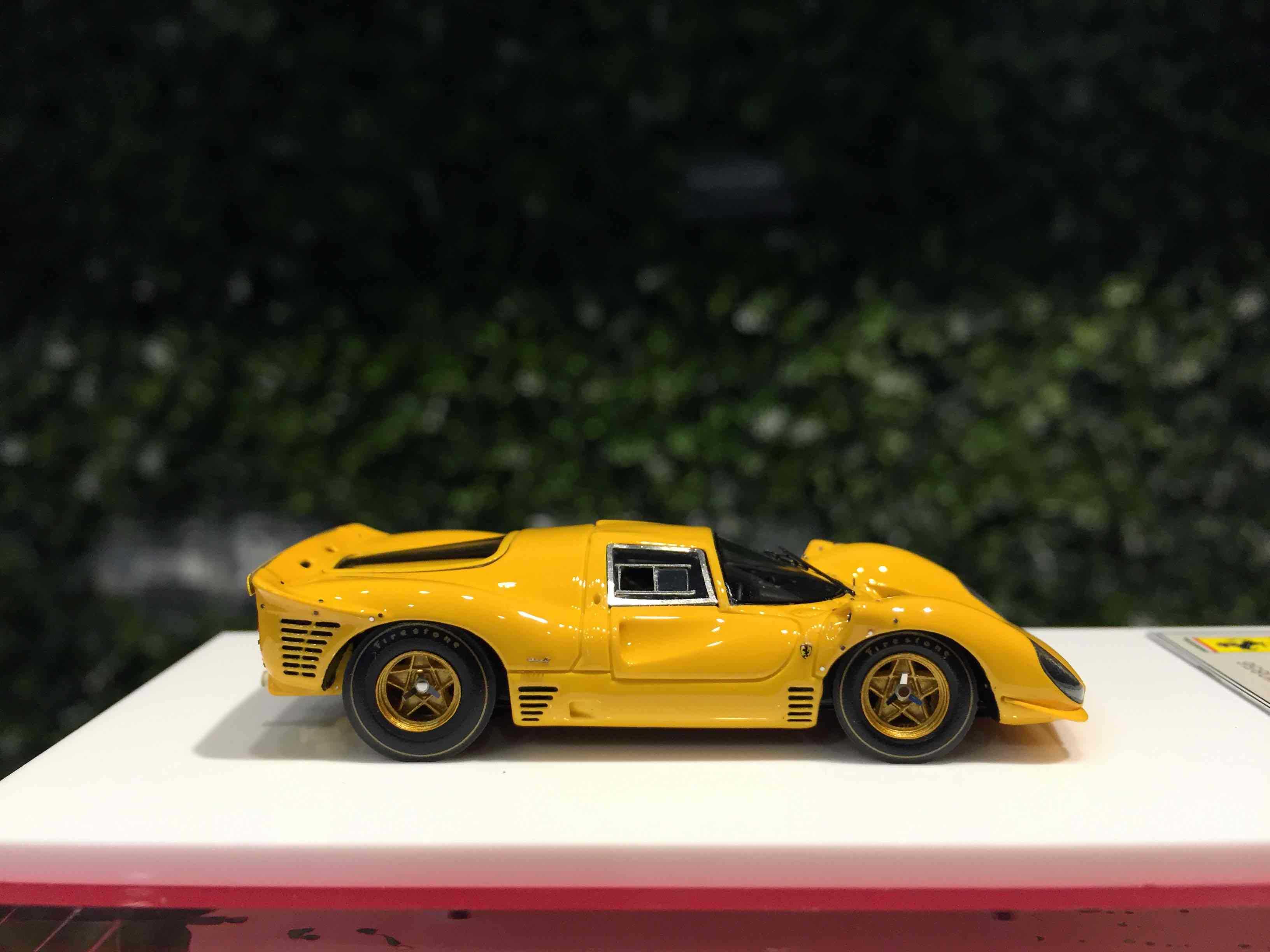 1/64 DMH Ferrari 330 P4 Yellow DM64011【MGM】 - Max Gear Model