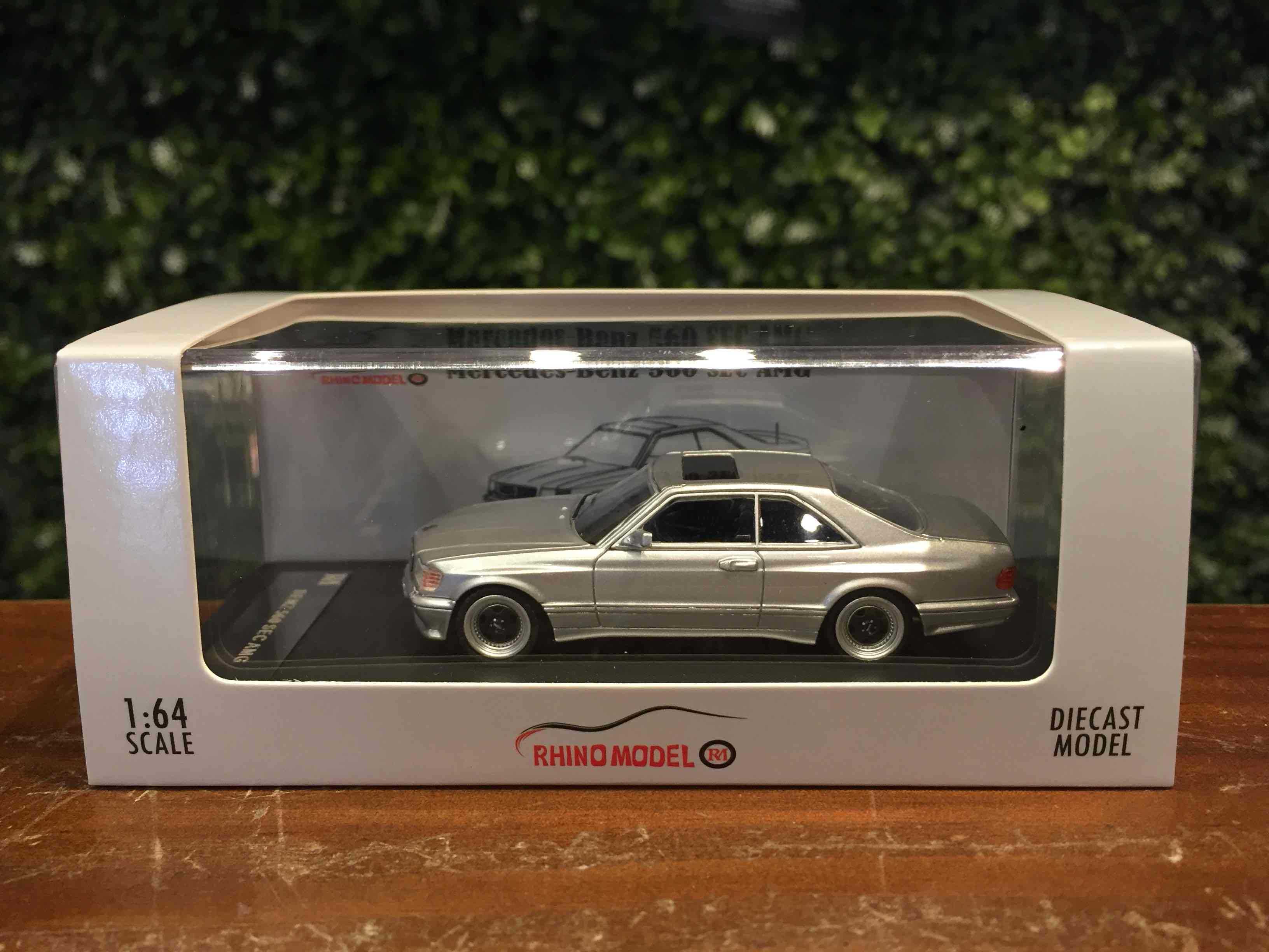 1/64 RhinoModelMercedes-Benz 560 SEC (C126) Silver【MGM】