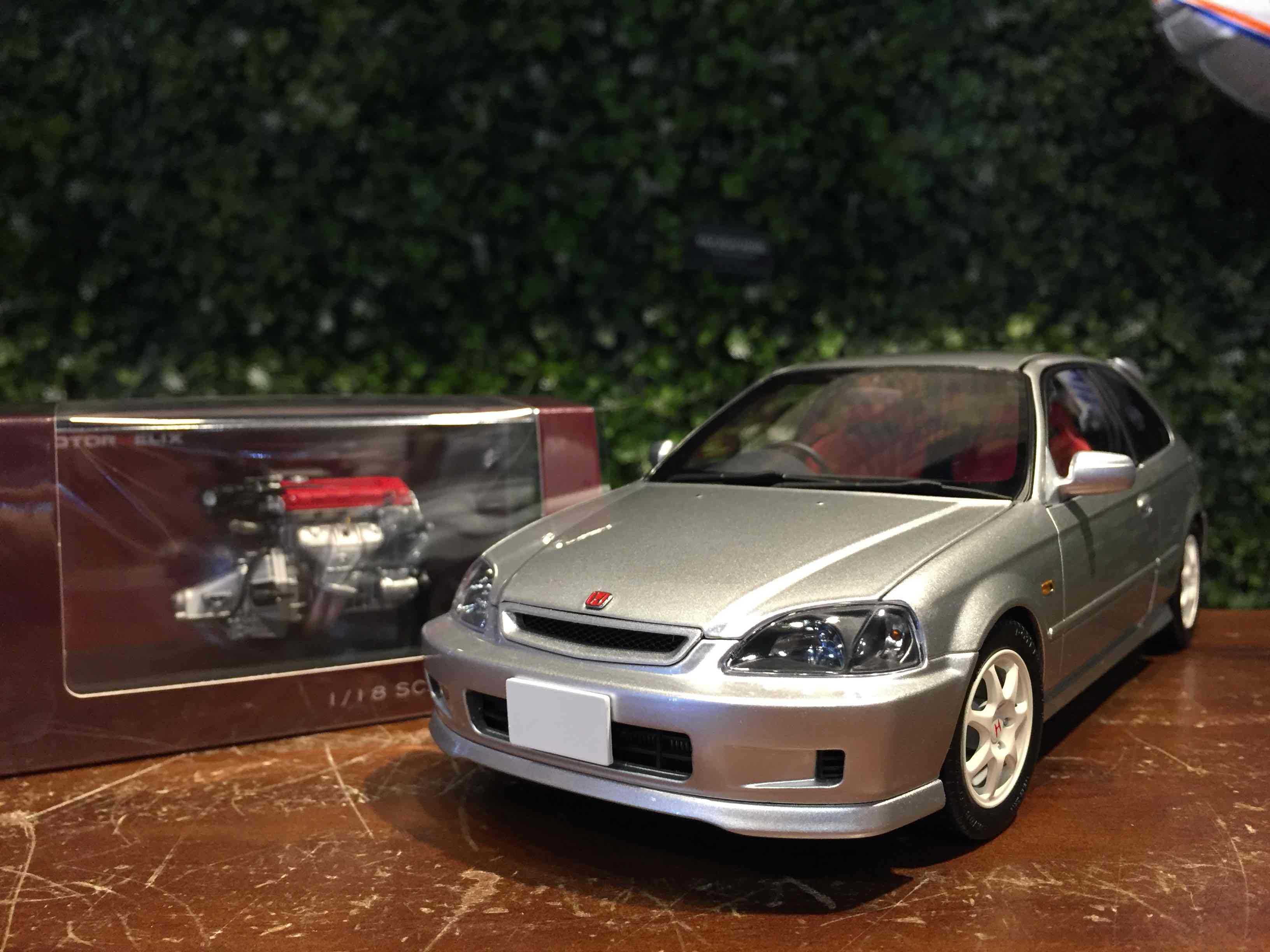 1 18 Motorhelix Honda Civic Type R Ek9 Silver M85004【mgm】 Max Gear Model 模型店 線上購物 有閑購物