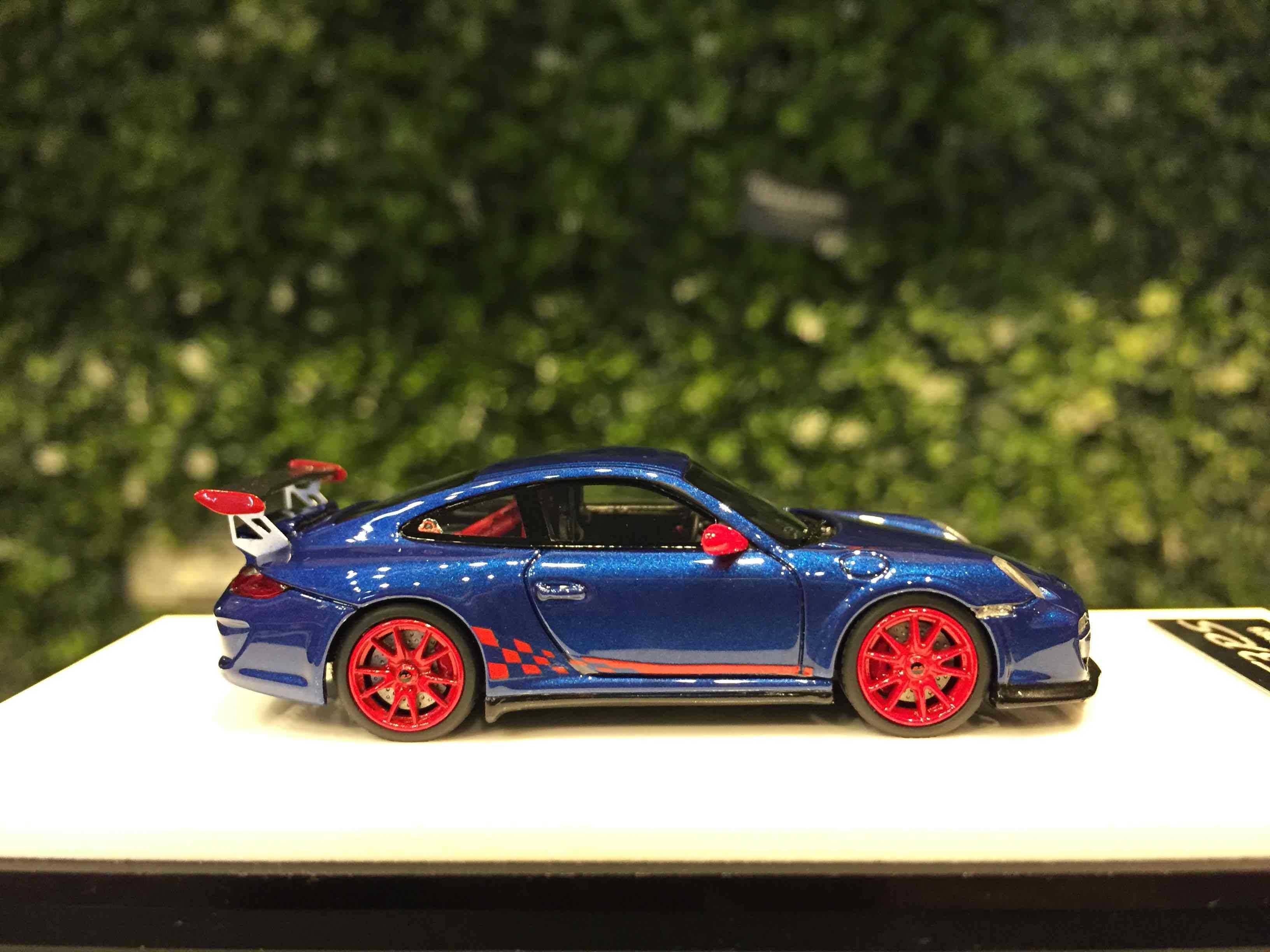 1/64 CarsLounge Porsche 911 (997) GT3 RS Aqua Blue【MGM】