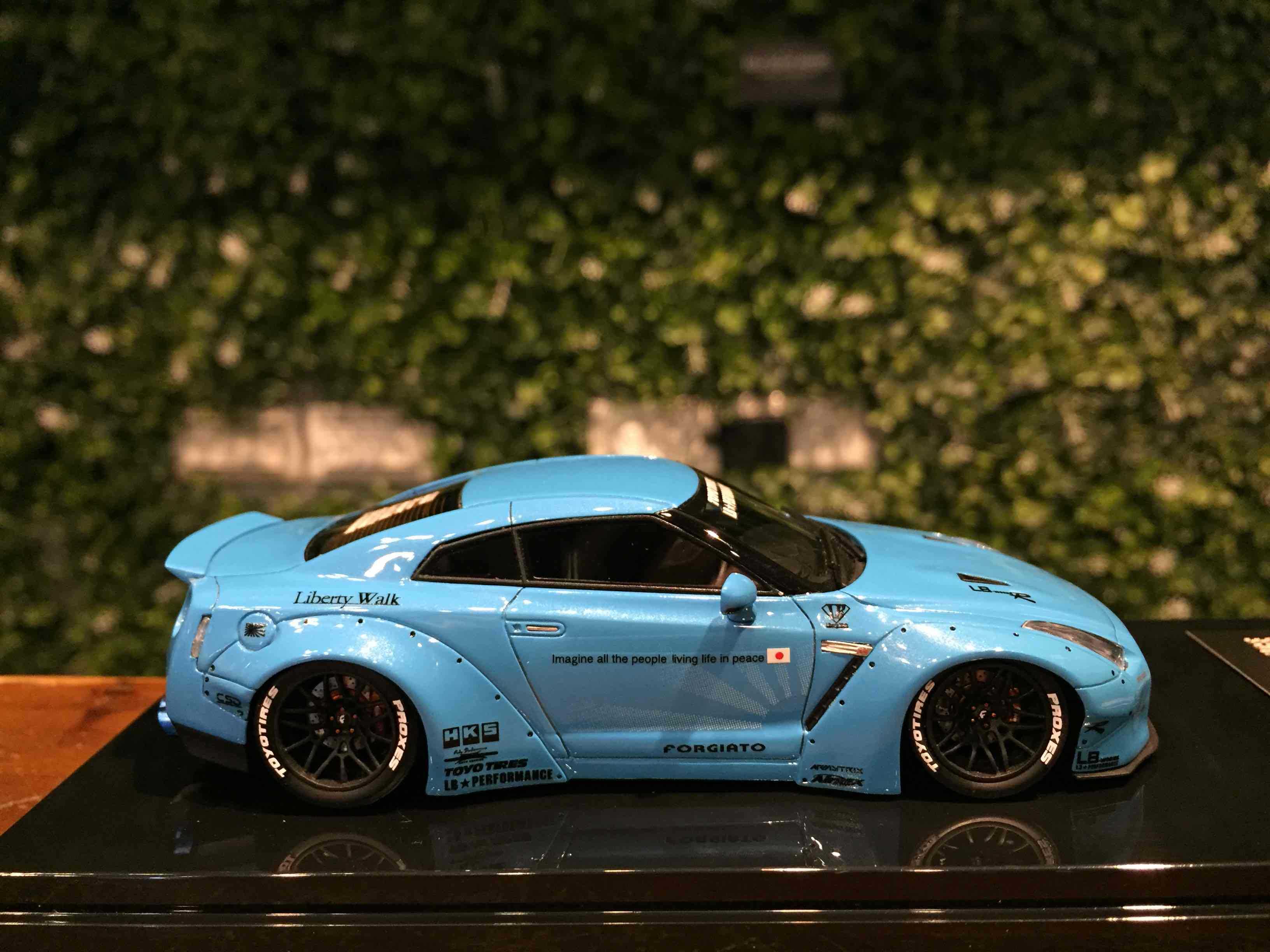 1/43 Onemodel LB-Works Nissan GT-R (R35) Duck Tail Blue【MGM】