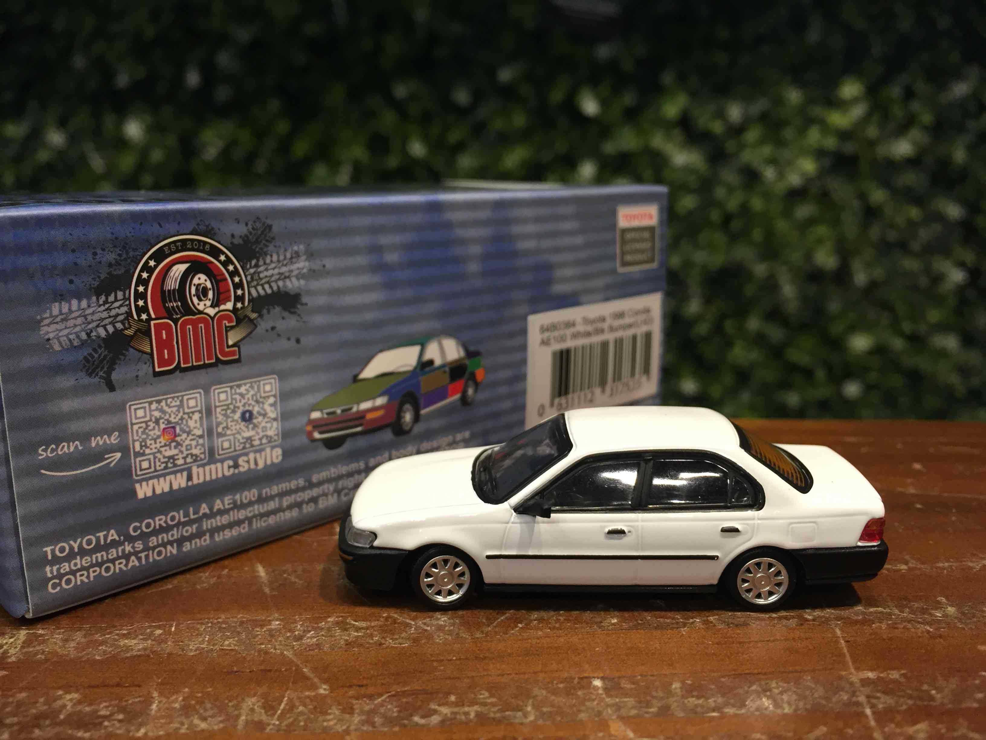 1/64 BMC Toyota Corolla AE100 1996 White 64B0364【MGM】