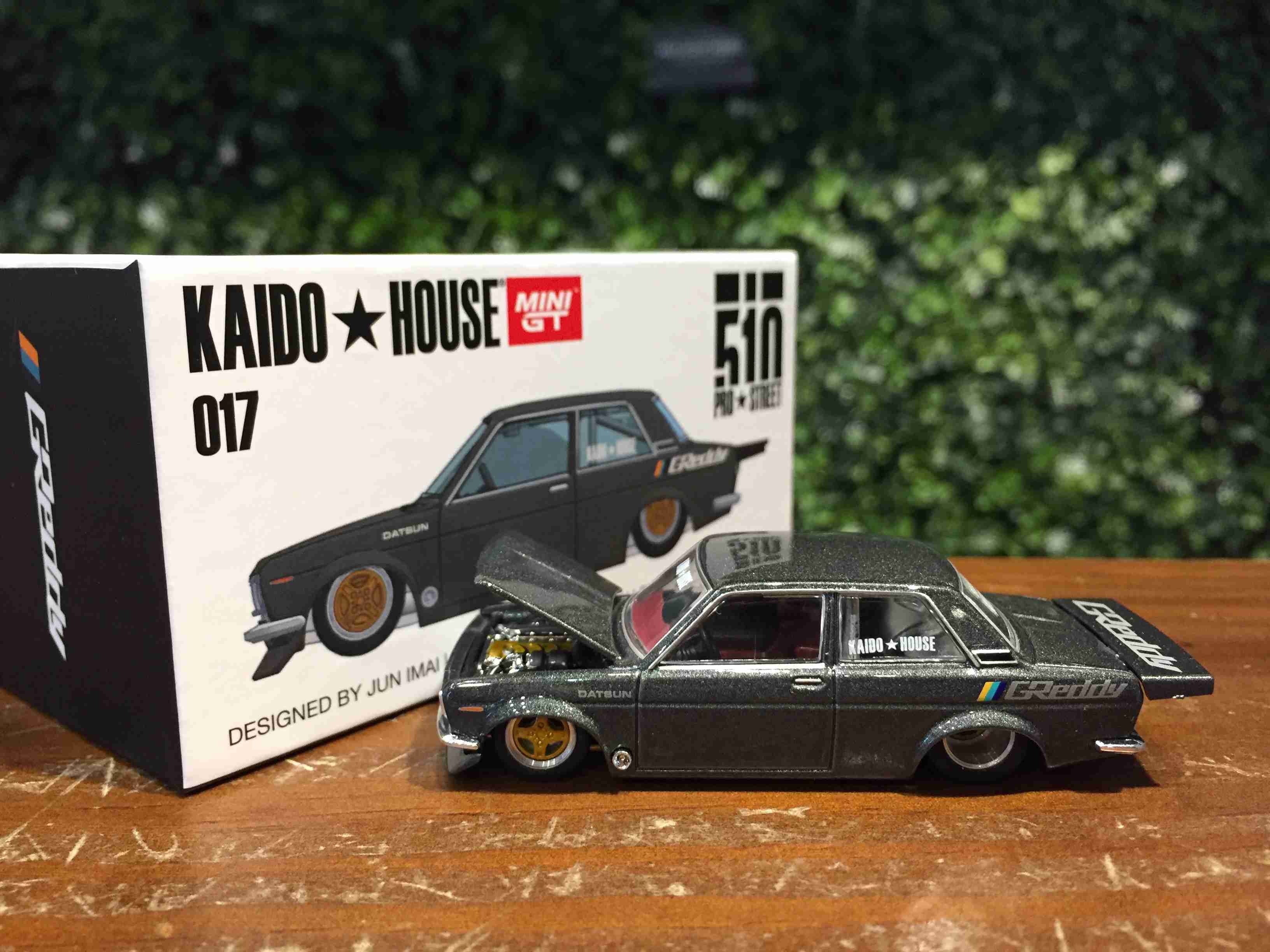 1/64 MiniGT Datsun 510 Pro Street Greedy Grey KHMG017【MGM】