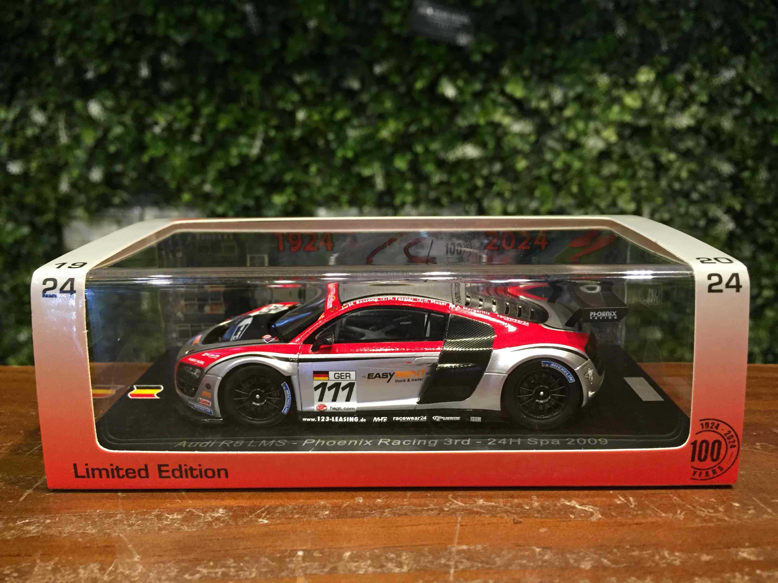 1/43 Spark Audi R8 LMS #111 3rd 24H SPA 2009 100SPA21【MGM】