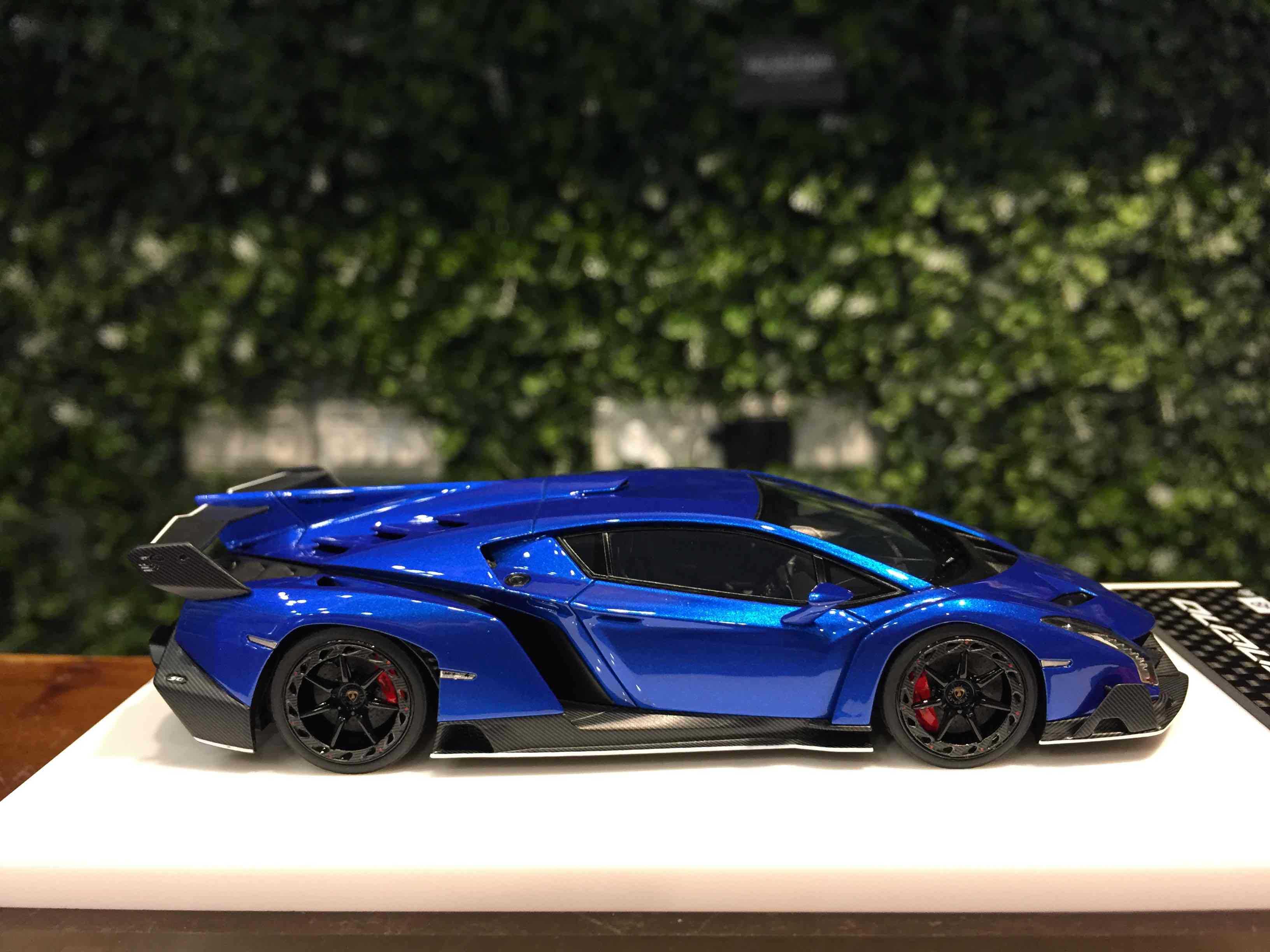 1/43 MakeUp Lamborghini Veneno 2013 Blue EM449H【MGM】