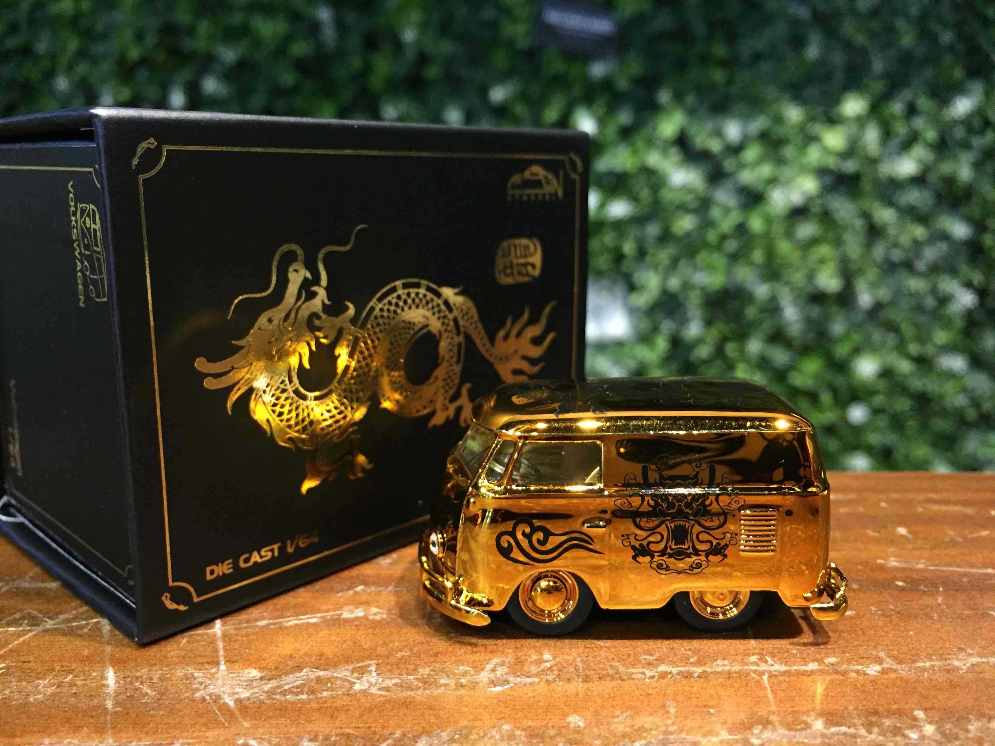 1/64 HY Volkswagen VW T1 Chrome Gold【MGM】