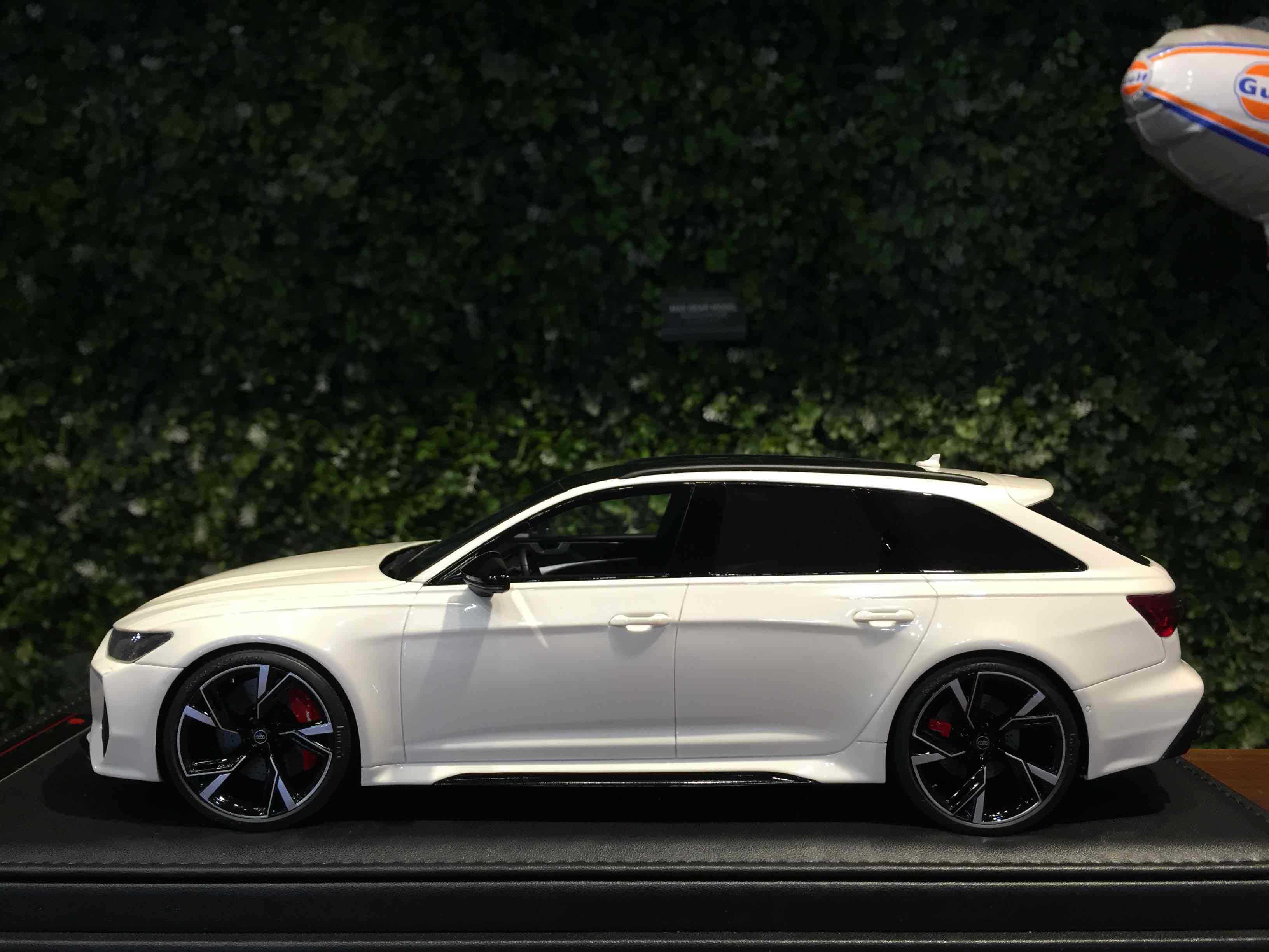 1/18 Motorhelix Audi RS6 Avant (C8) Pearl White【MGM】