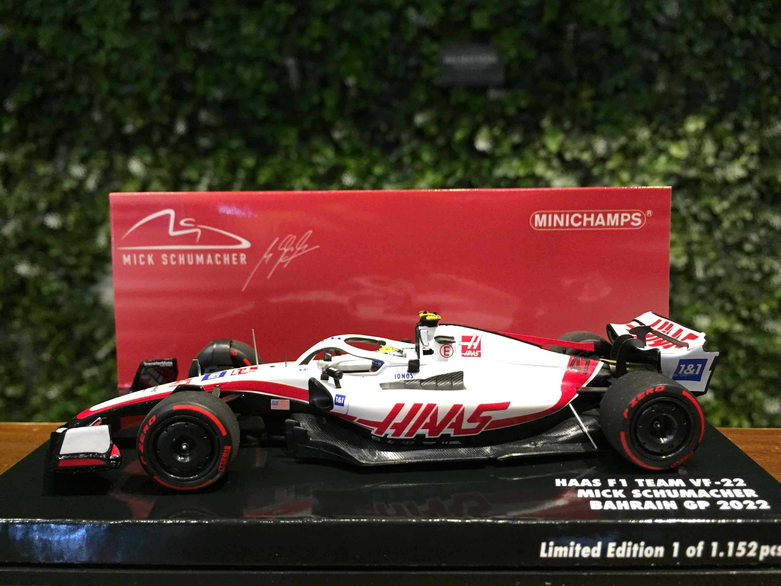 1/43 Minichamps HAAS F1 VF22 Mick Schumacher 417220147【MGM】