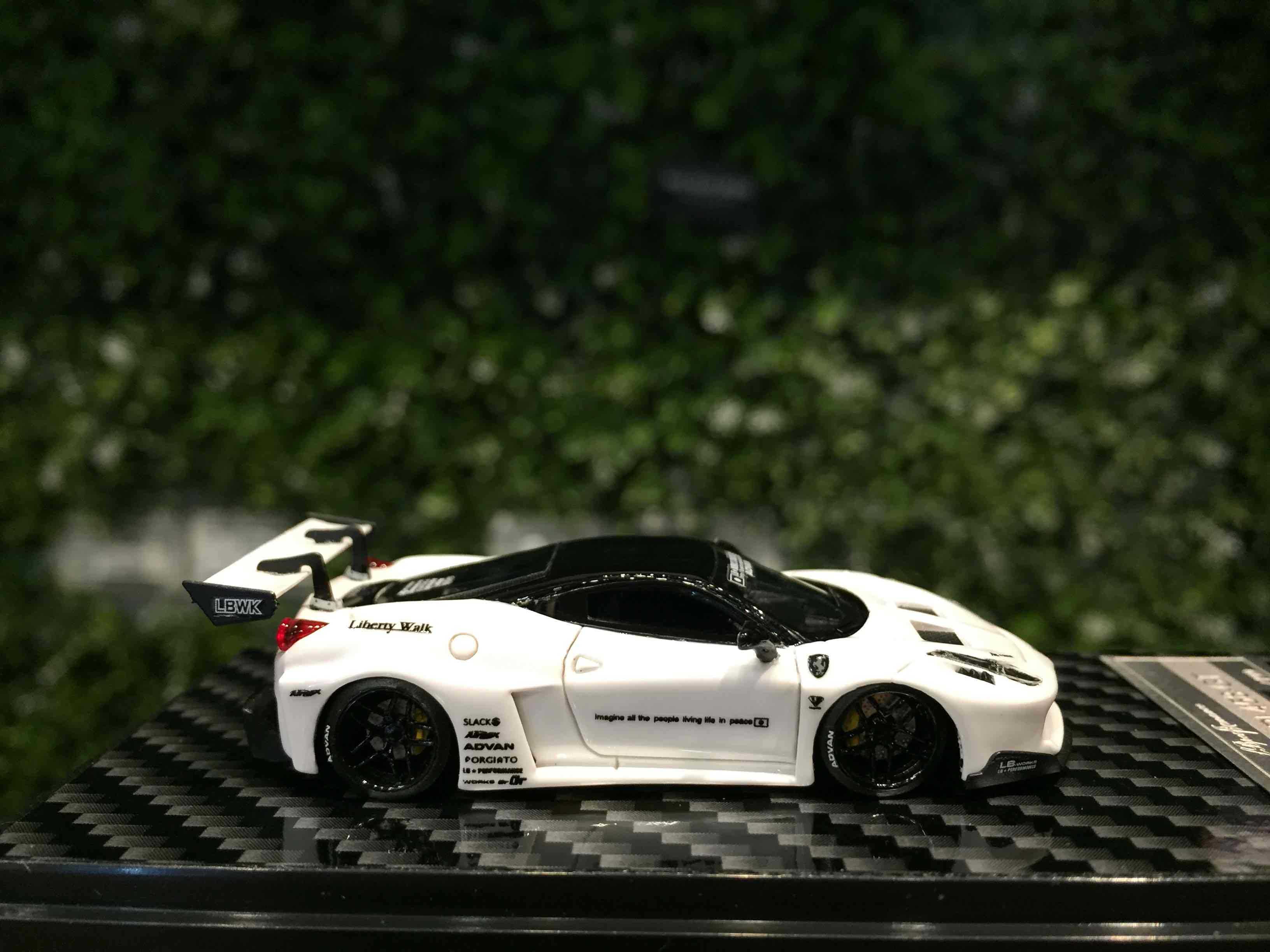 1/64 Qidian LBWK Ferrari 458 GT White【MGM】 - Max Gear