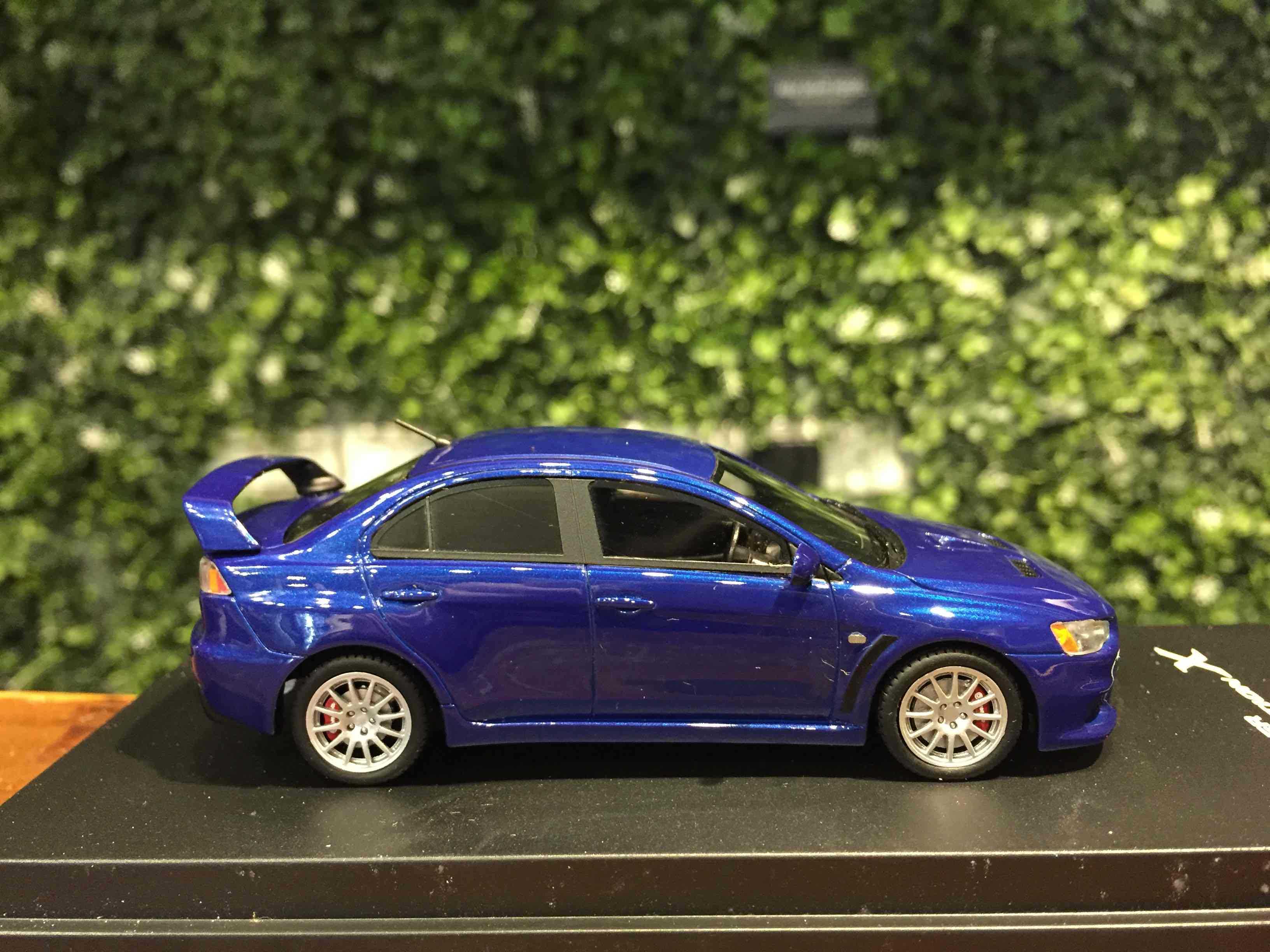 1/43 LAX Mitsubishi Lancer EVO X Cosmic BlueMica L43039【MGM】