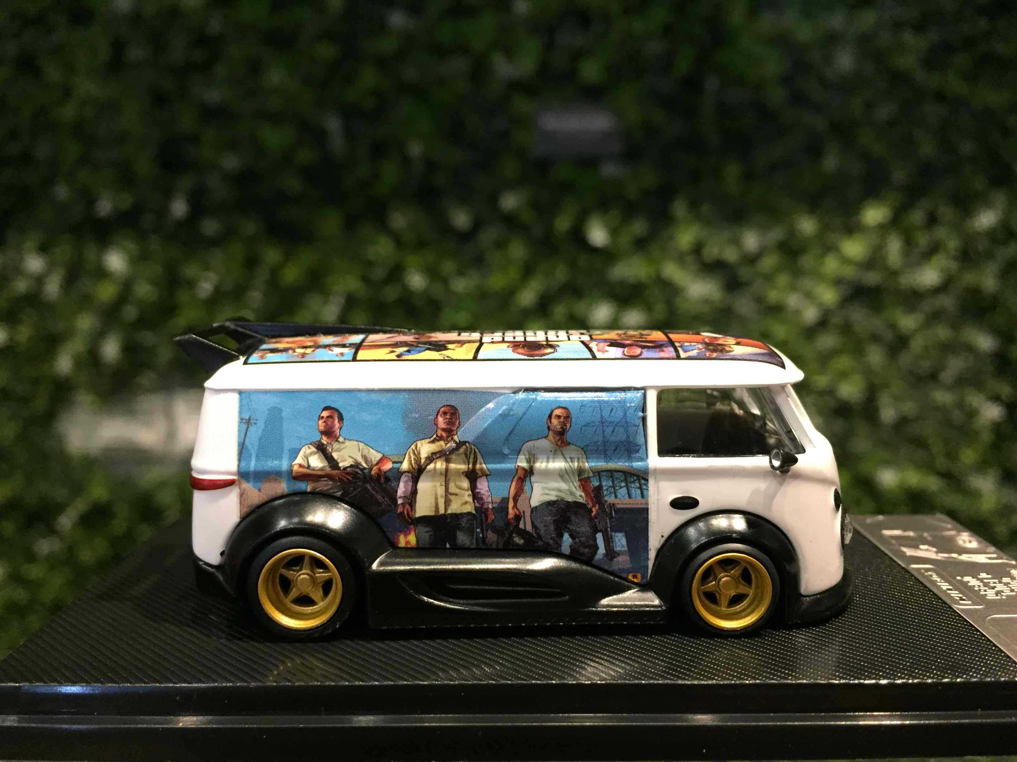 1/64 MiniBox RWB Volkswagen VW T1 GrandTheftAuto WhiteG【MGM】