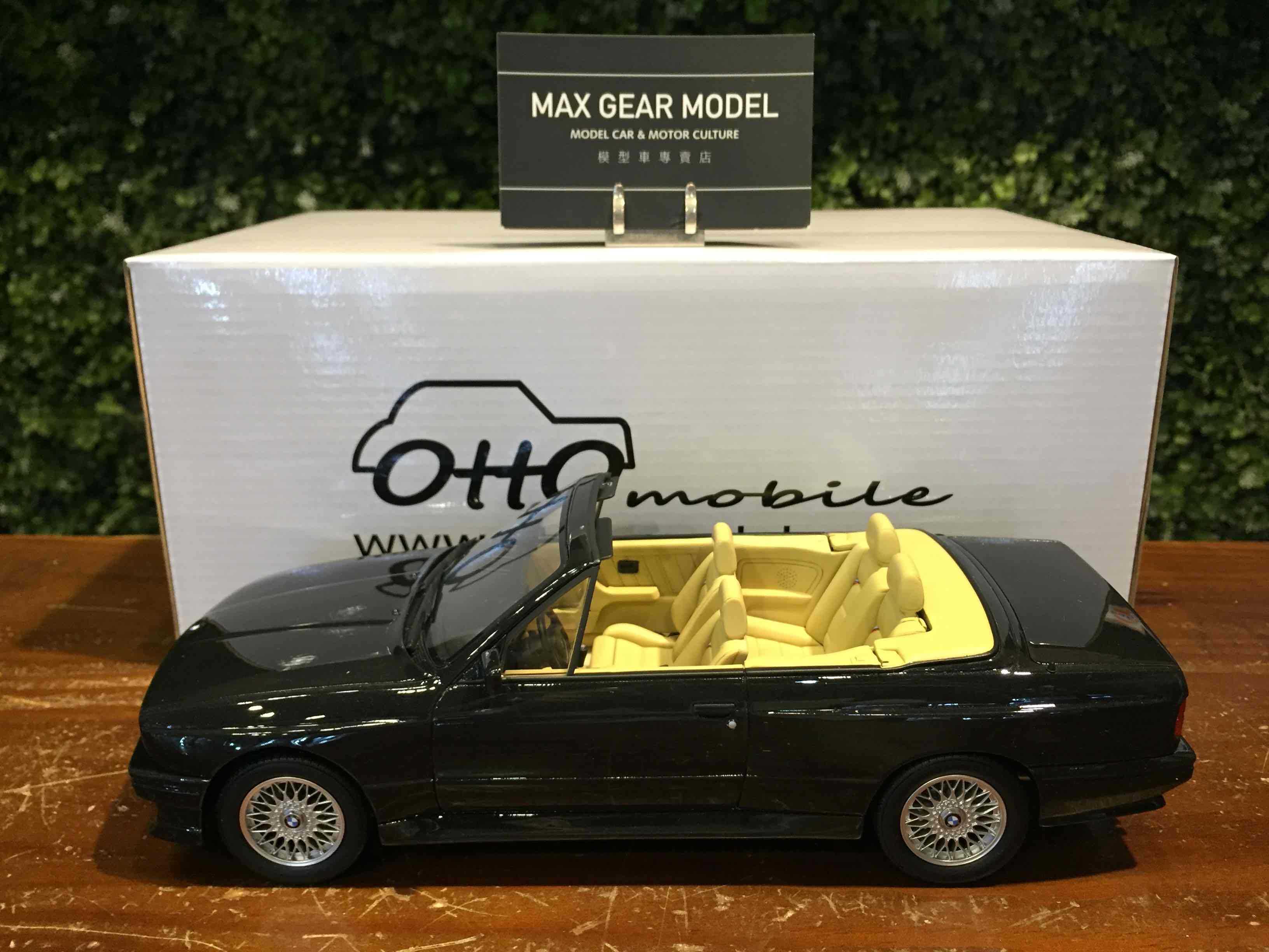 1/18 OTTO BMW M3 (E30) Convertible 1989 Black OT1012【MGM】