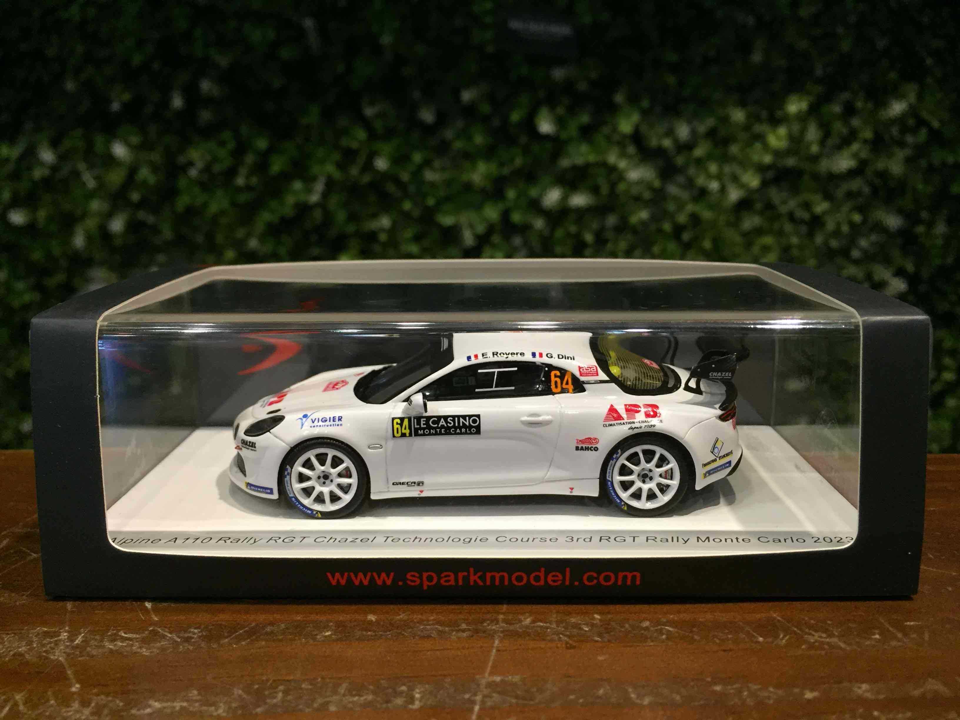 1/43 Spark Alpine A110 Rally 3rd Monte Carlo 2023 S6723【MGM】