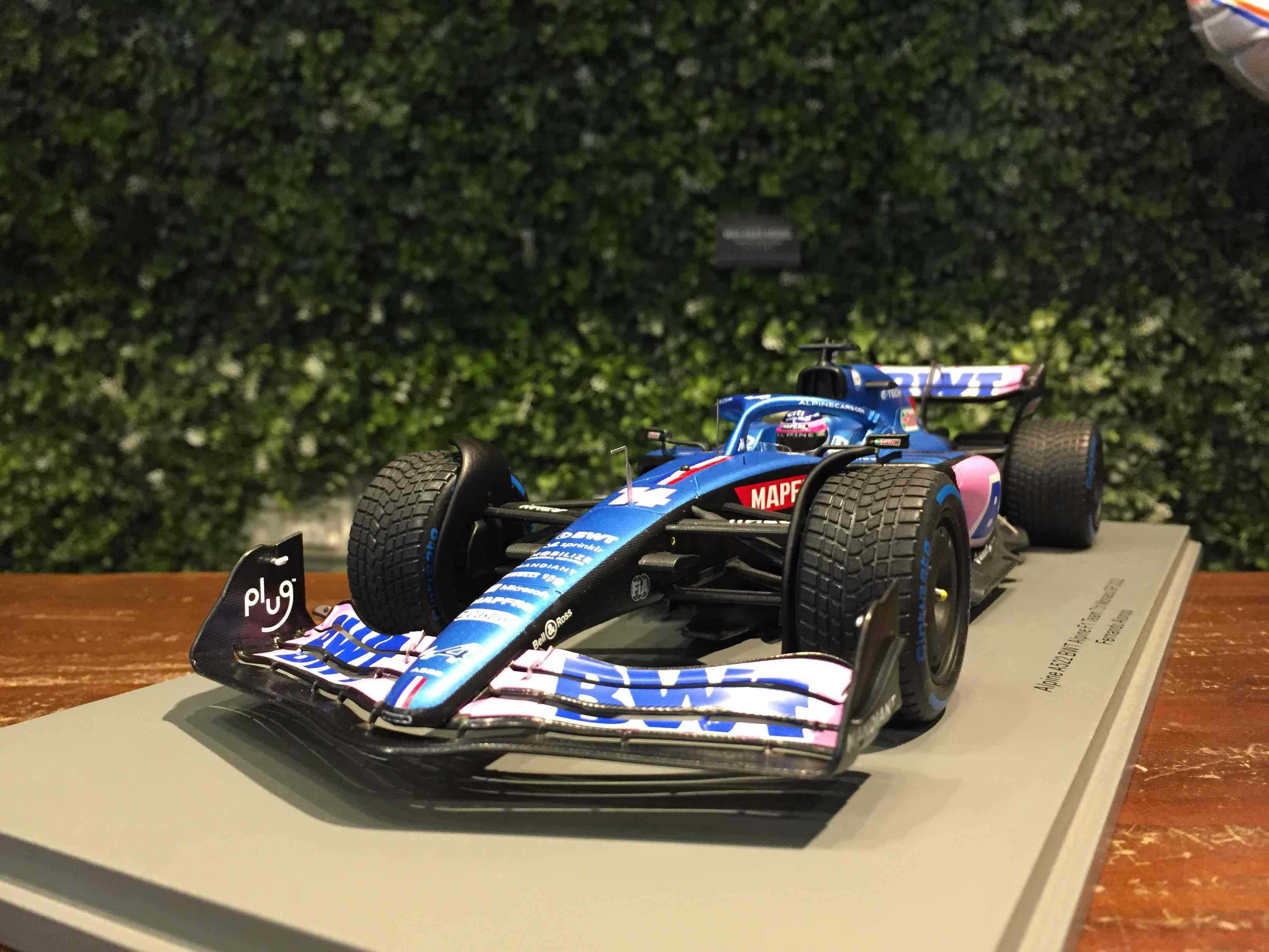 1/18 Spark Alpine A522 Fernando Alonso 7th 2022 18S750【MGM】