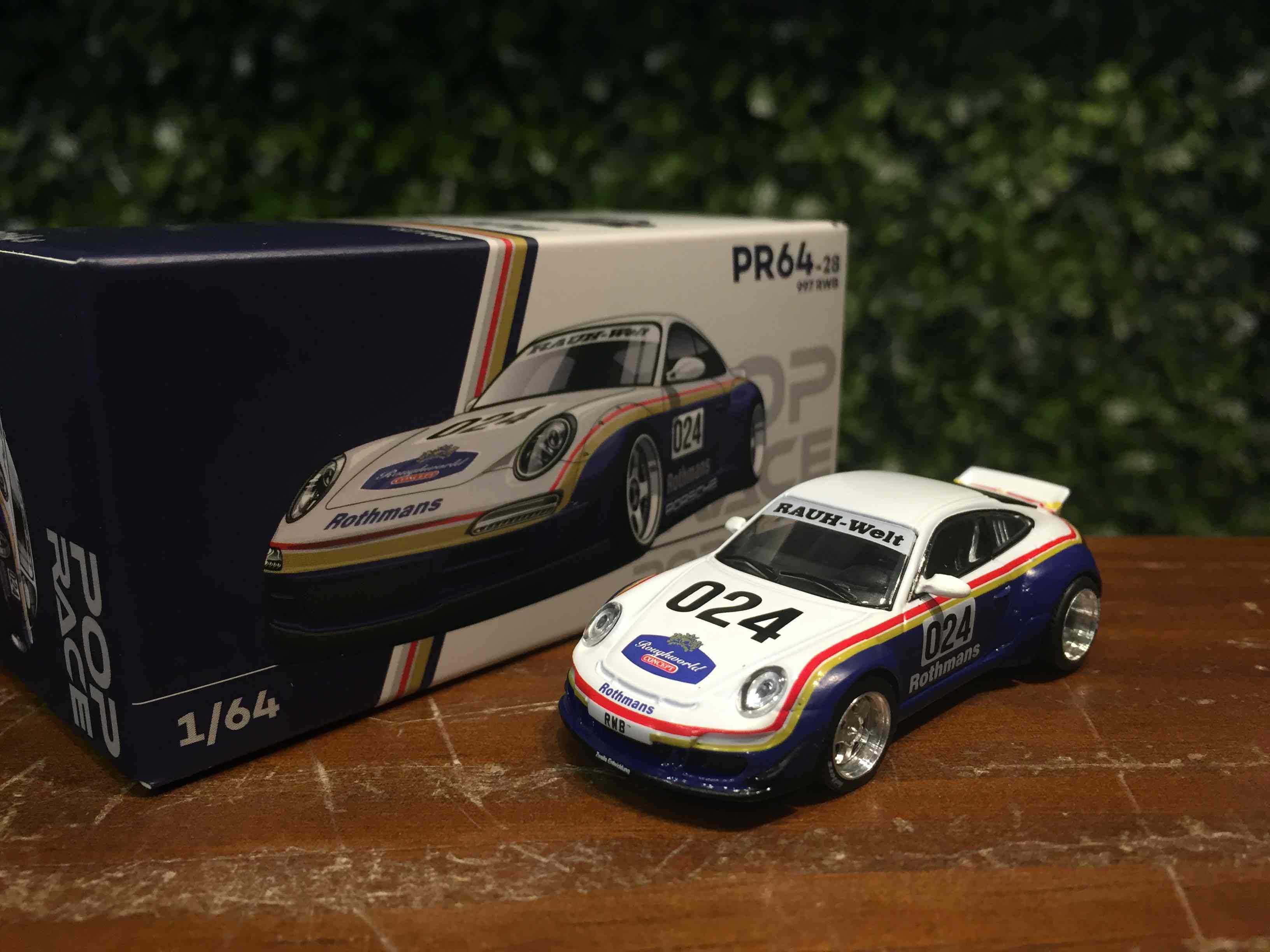 1/64 POPRACE RWB Porsche 911 (997) Red/Blue PR640028【MGM】