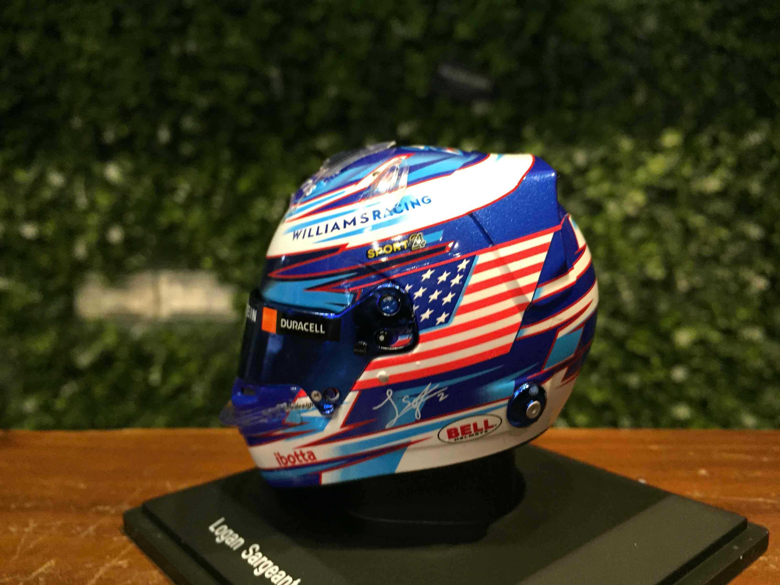 1/5 Spark Logan Sargeant Williams 2023 Helmet 5HF112【MGM】