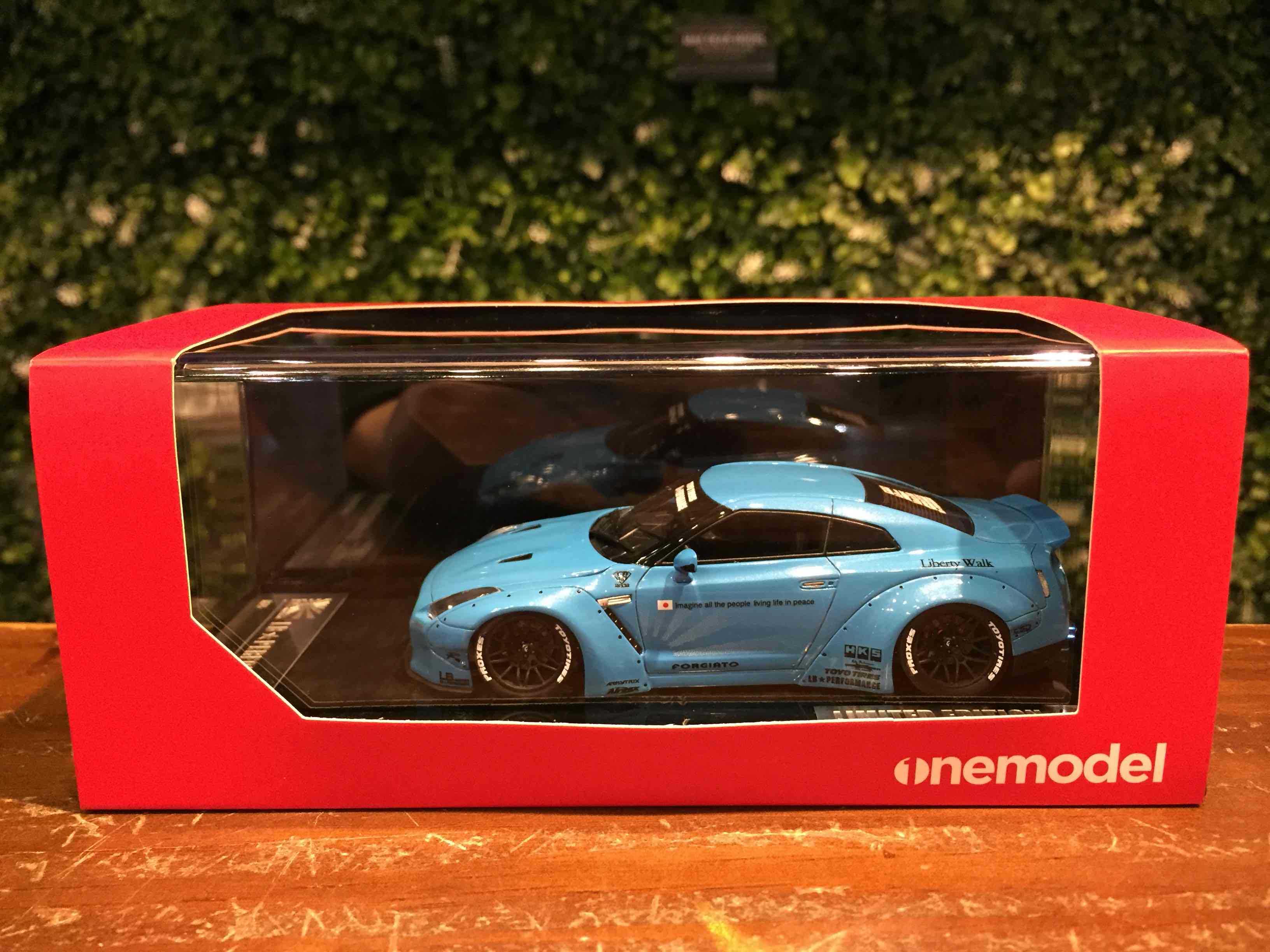 1/43 Onemodel LB-Works Nissan GT-R (R35) Duck Tail Blue【MGM】