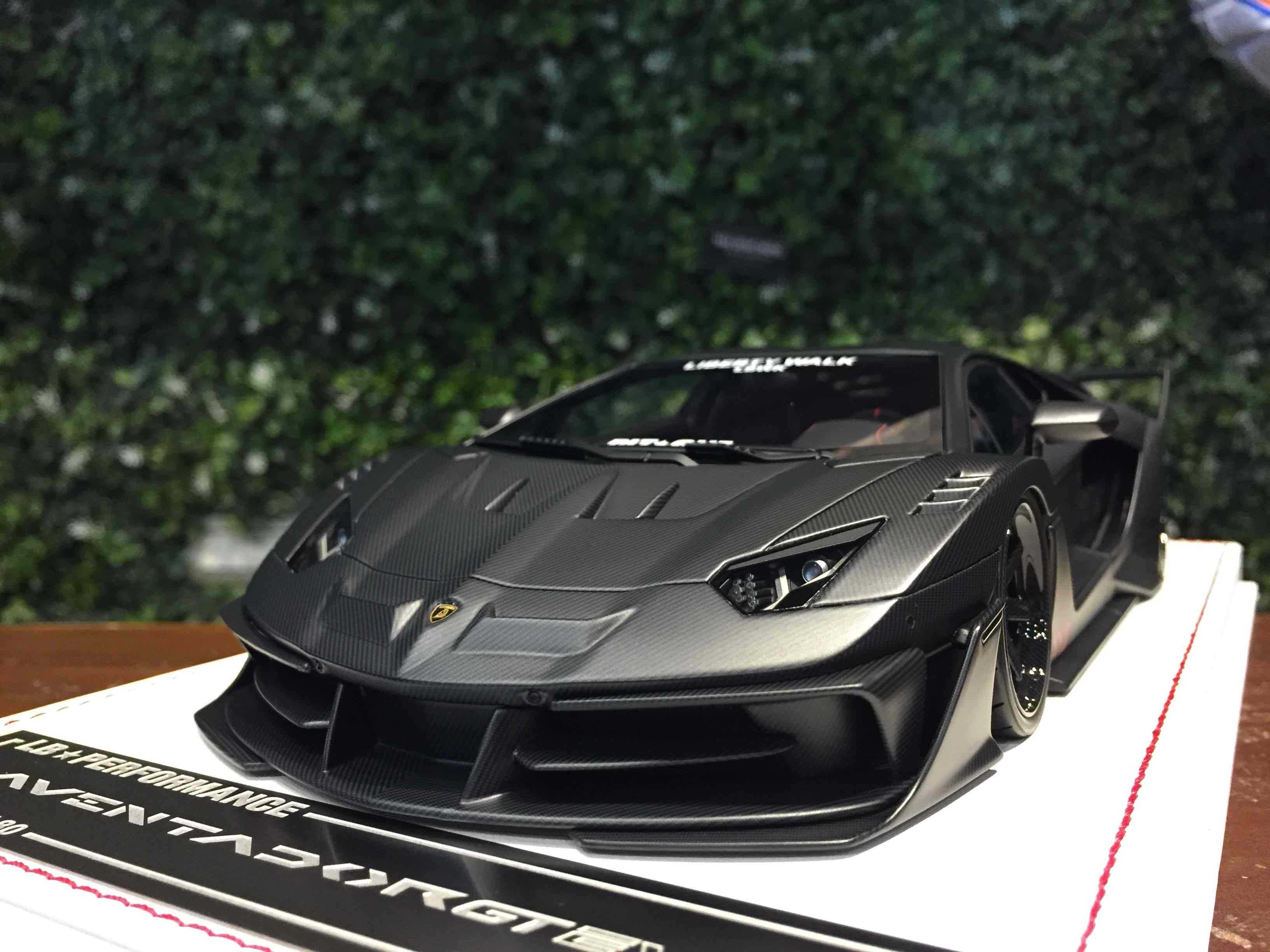 1/18 D\u0026G LBWK Aventador GT EVO Matte Carbon DG180223G【MGM】