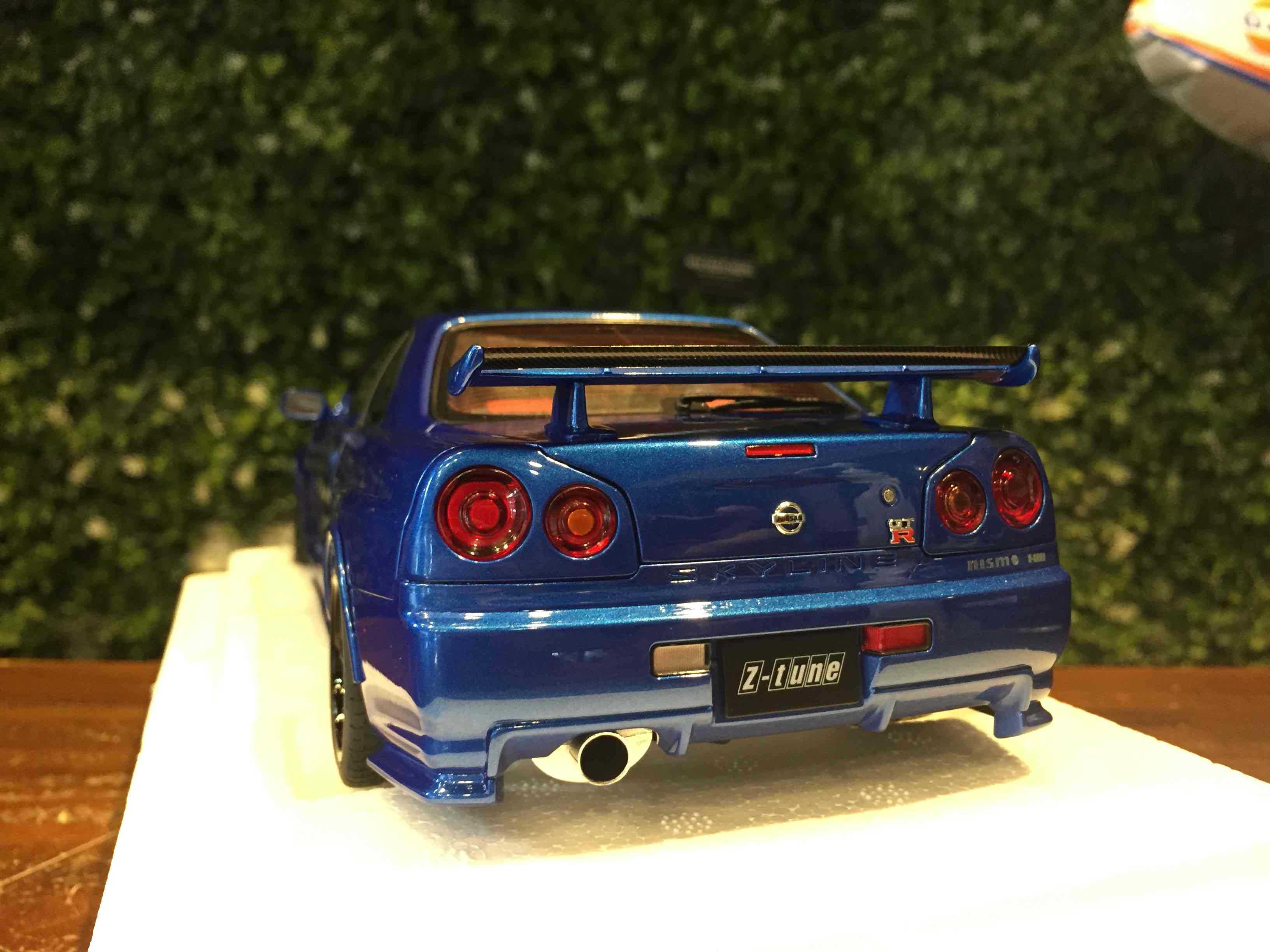 1/18 AUTOart Nissan Skyline GT-R (R34) Z-tune BL 77462【MGM】