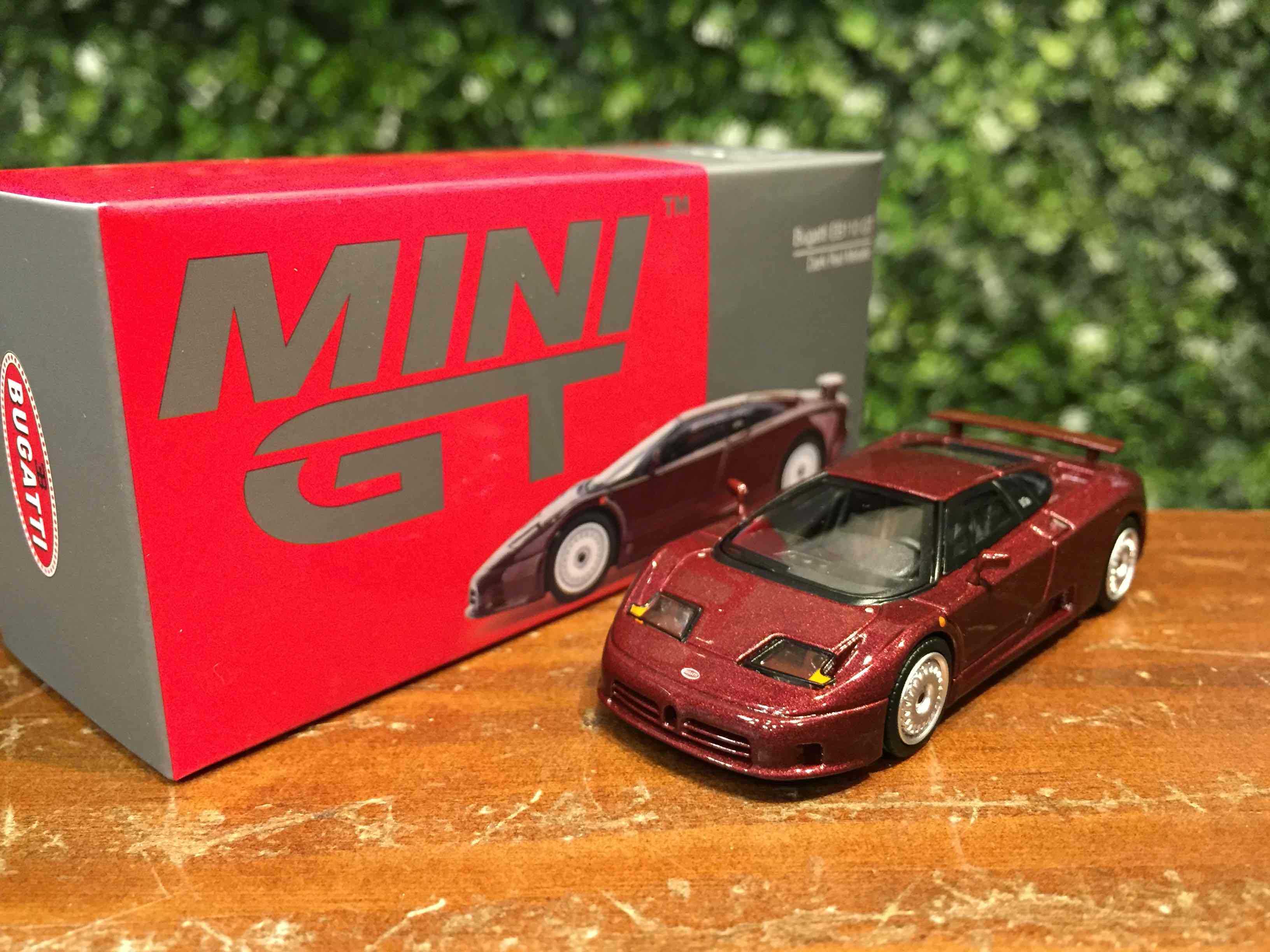 1/64 MiniGT Bugatti EB110 GT Dark Red MGT00806L【MGM】