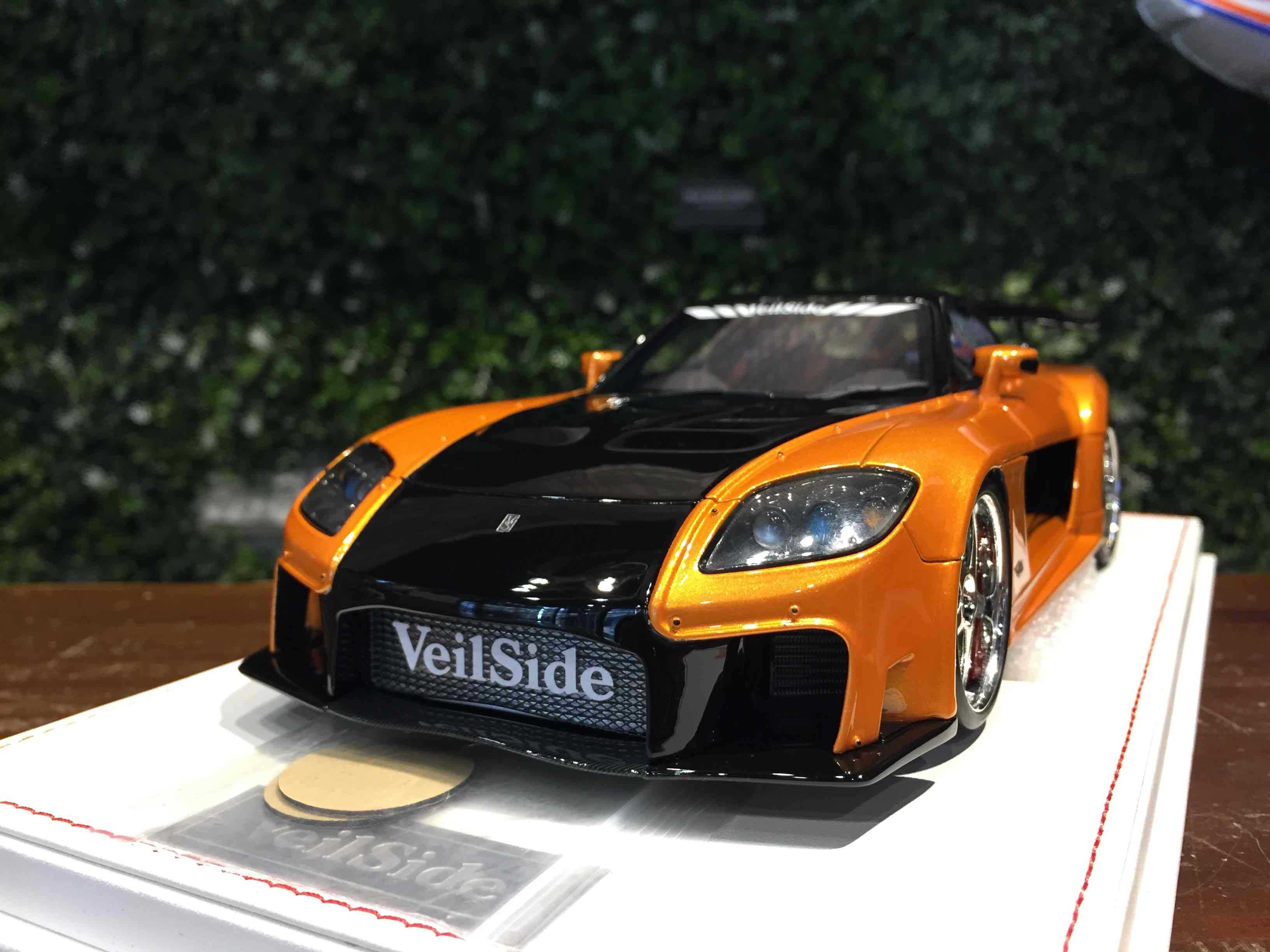 1/18 Onemodel Veilside Fortune 7 Mazda RX-7 Orange【MGM】 - Max 