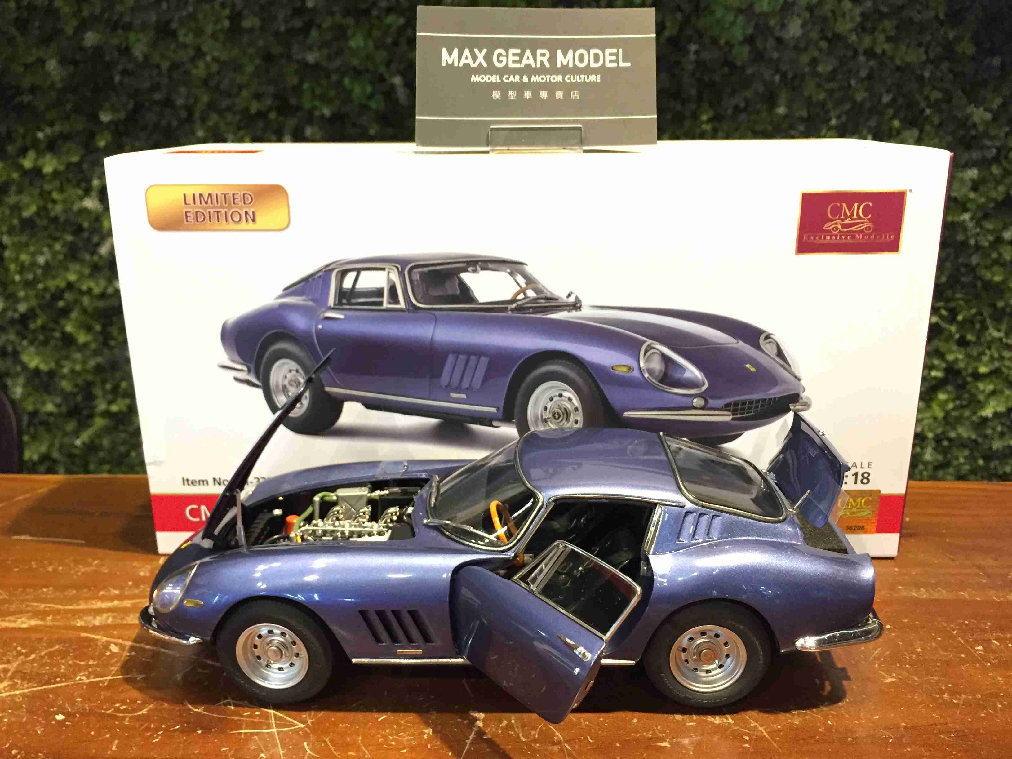 1/18 CMC Ferrari 275 GTB/C 1966 California Blue M239【MGM】