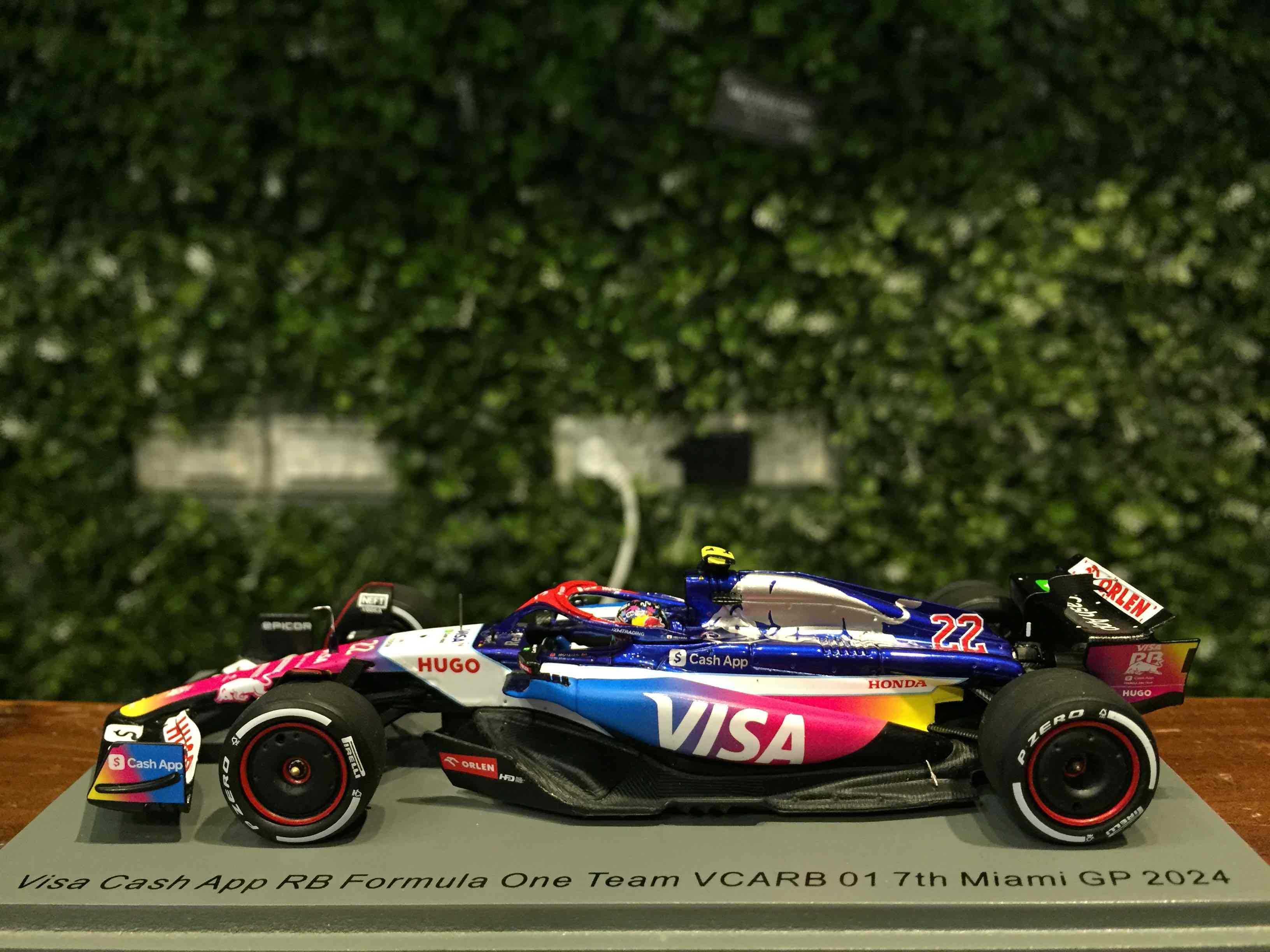 1/43 Spark Visa VCARB 01 Yuki Tsunoda 7th Miami S9534【MGM】