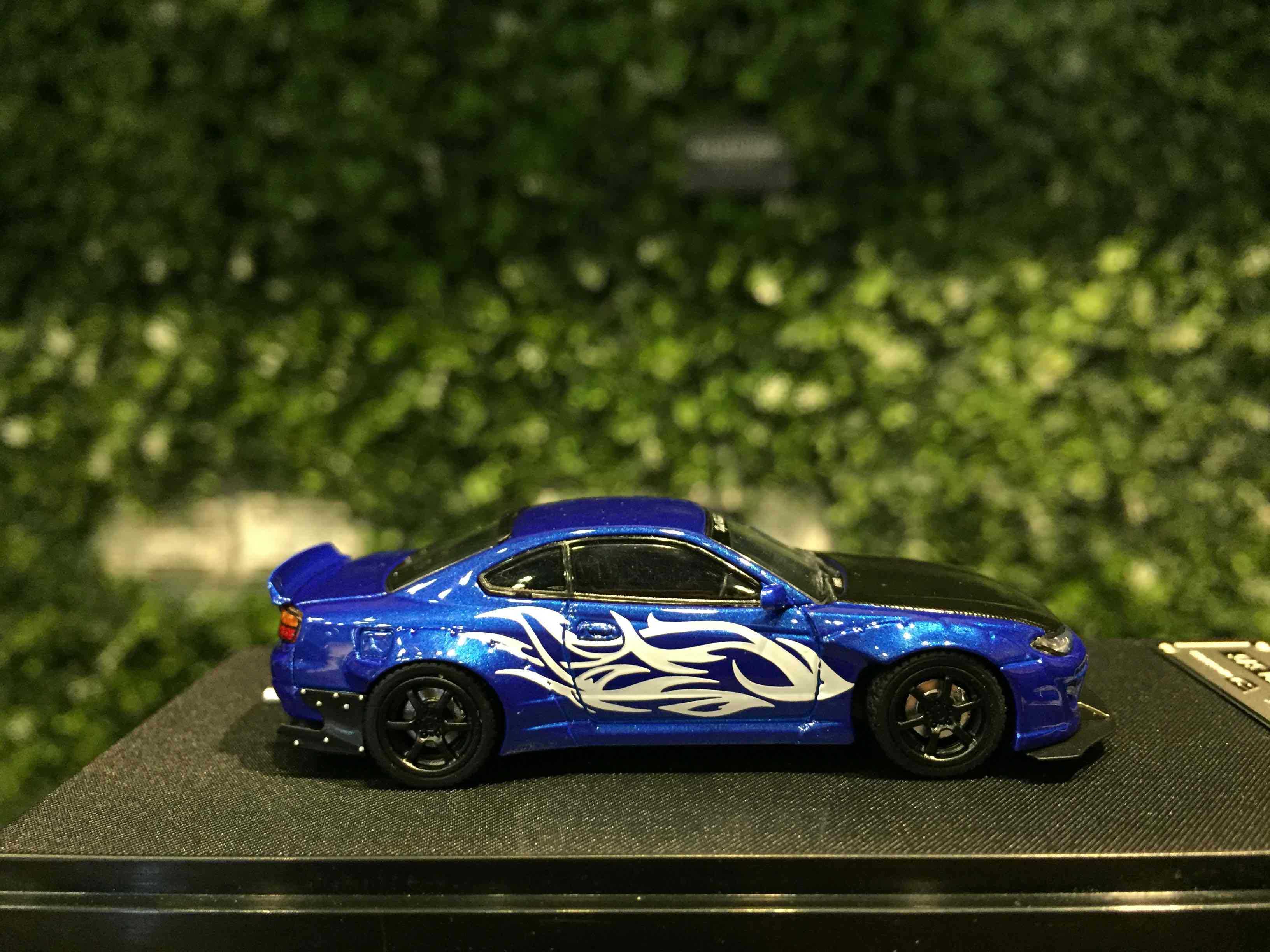 1/64 StreetWeapon Pandem Nissan Silvia S15 Blue【MGM】