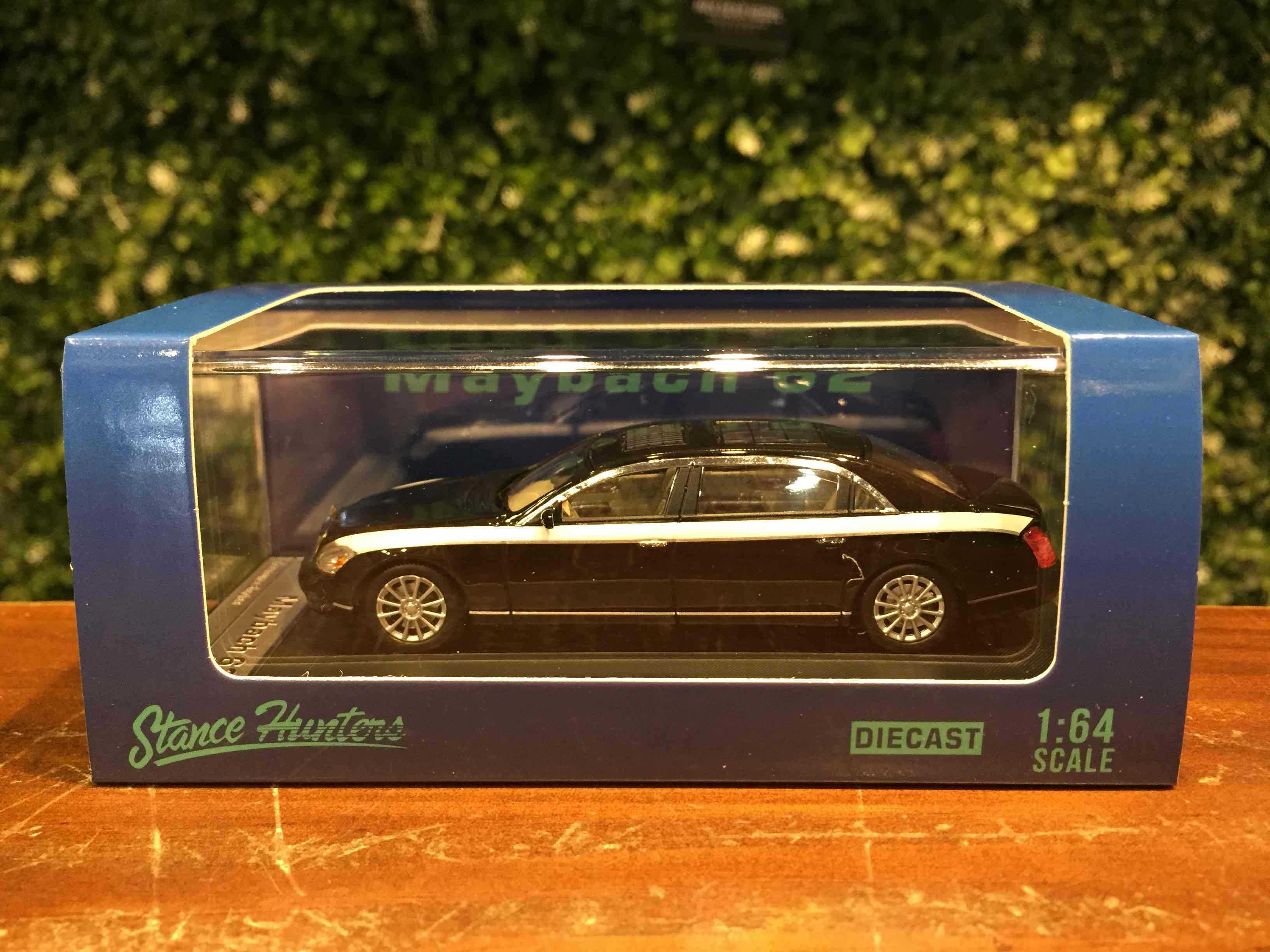 1/64 StanceHunter Mercedes-Maybach 62 Black/White【MGM】