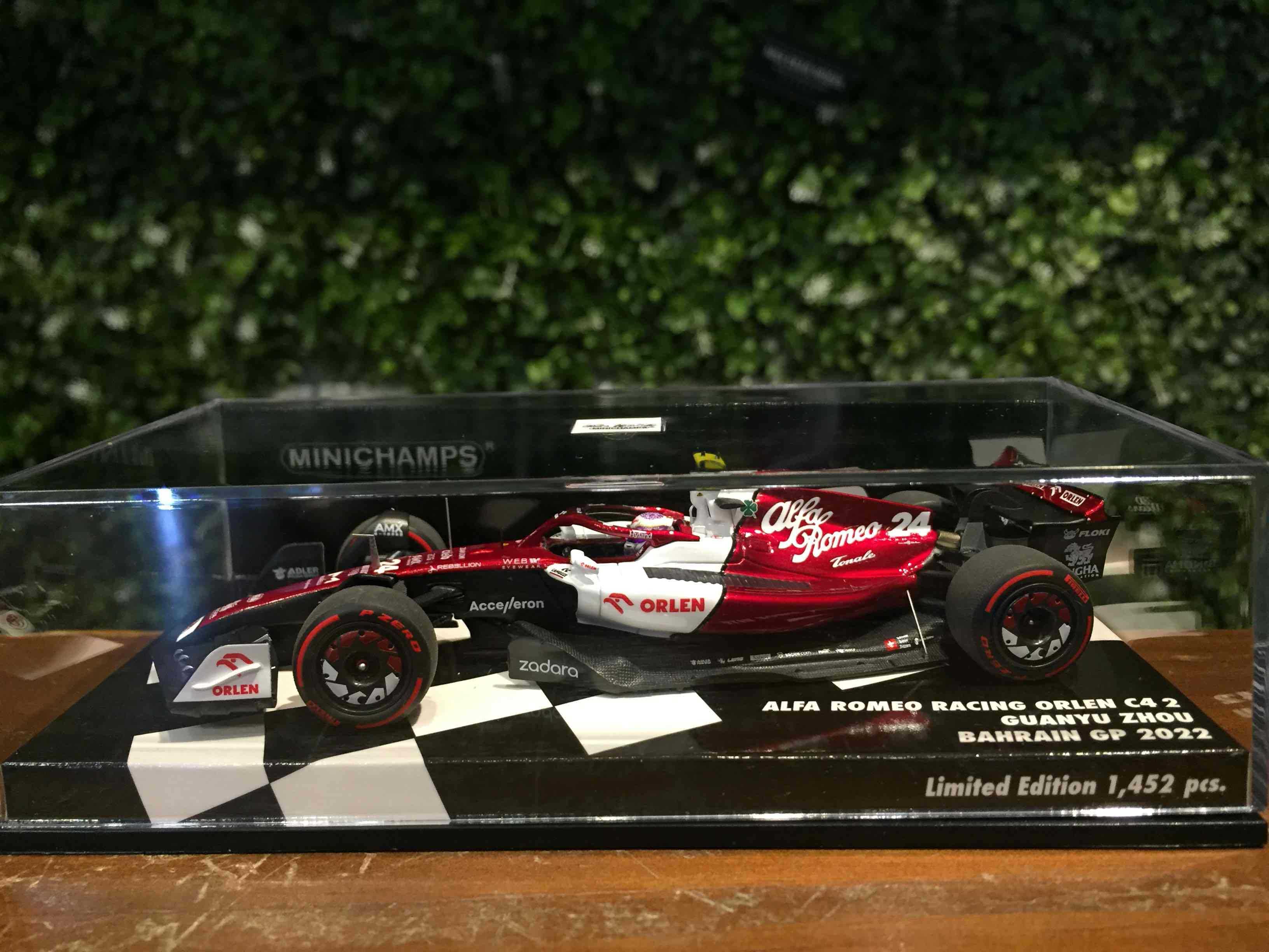 1/43 Minichamps Alfa Romeo C42 Zhou GuanYu 417220124【MGM】