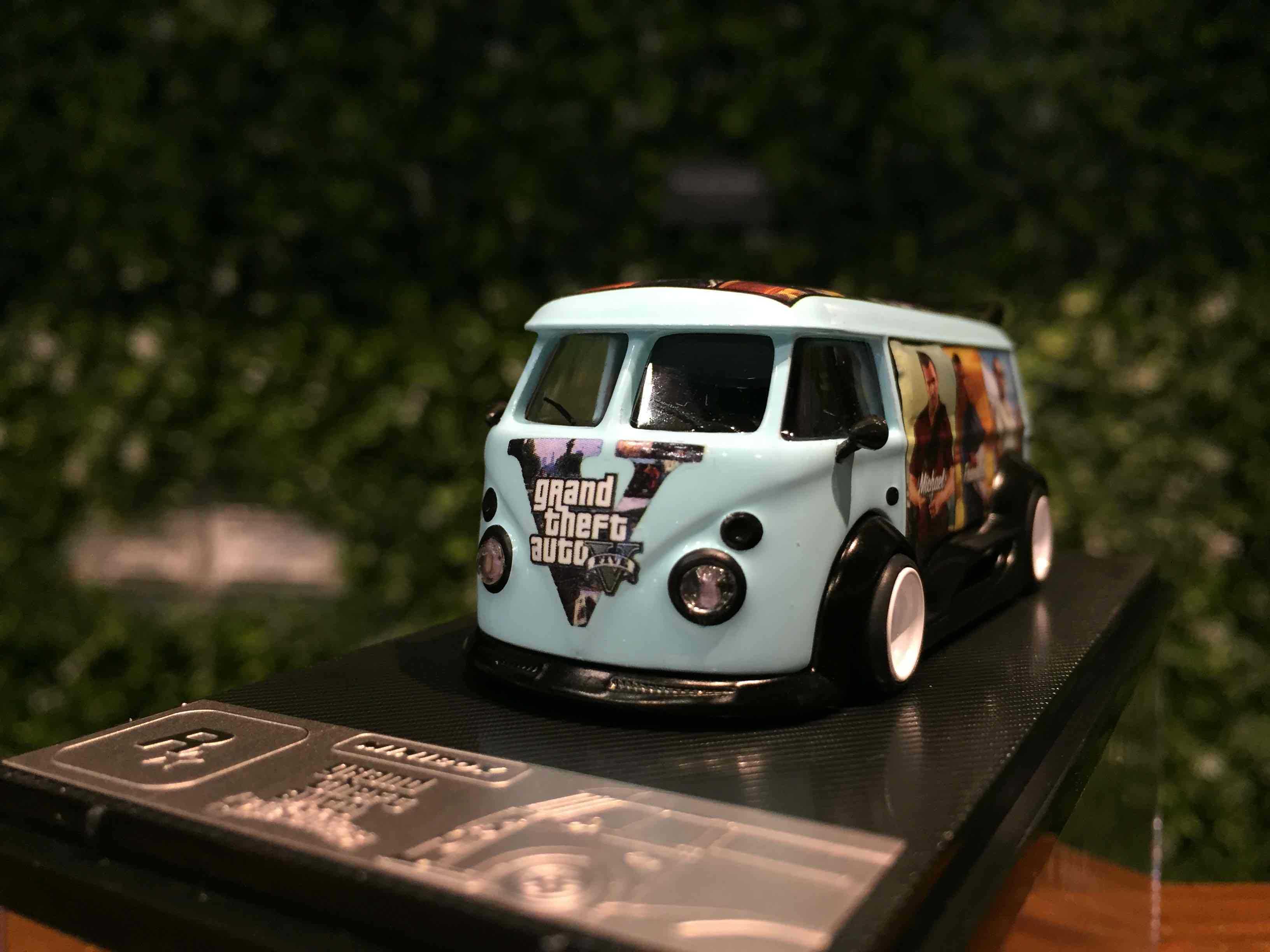 1/64 MiniBox RWB Volkswagen VW T1 Grand Theft Auto Blue【MGM】