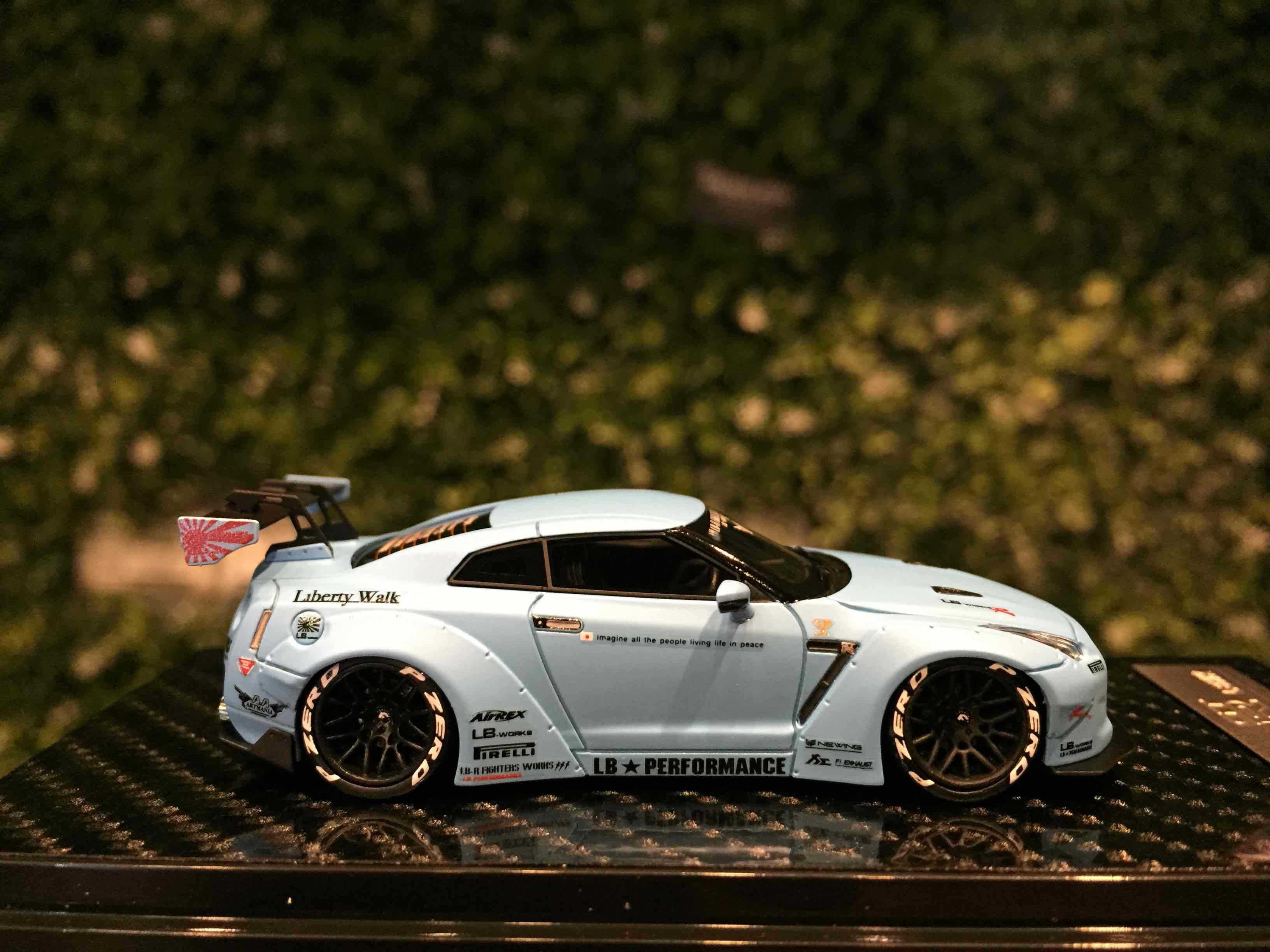 1/64 YM-Model LBWK Nissan GT-R (R35) Matt Blue【MGM】