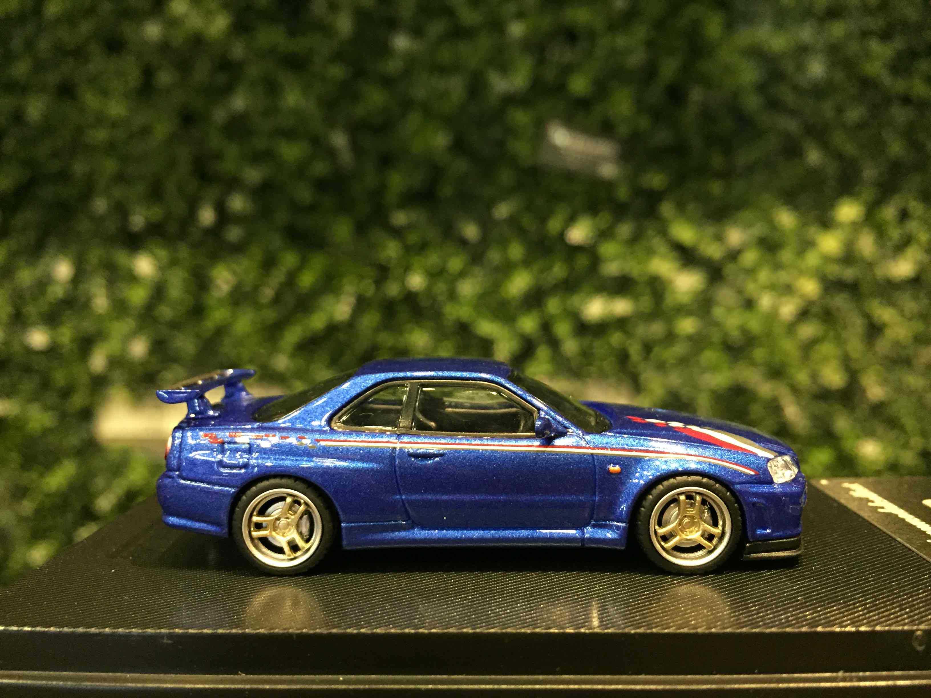1/64 MC Nissan Skyline GT-R (R34) V-Spec Blue【MGM】