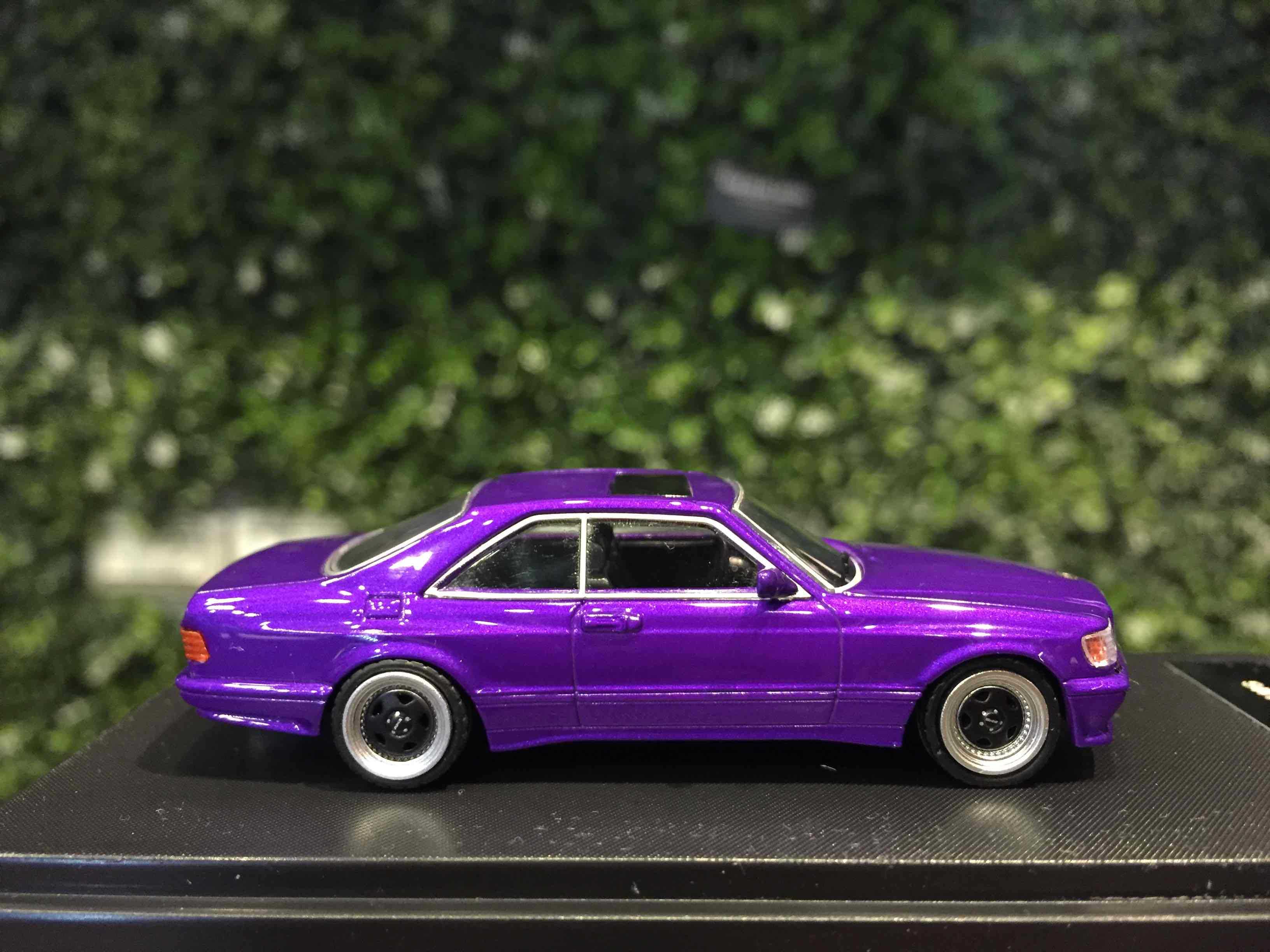 1/64 RhinoModel Mercedes-Benz 560 SEC (C126) Purple【MGM】