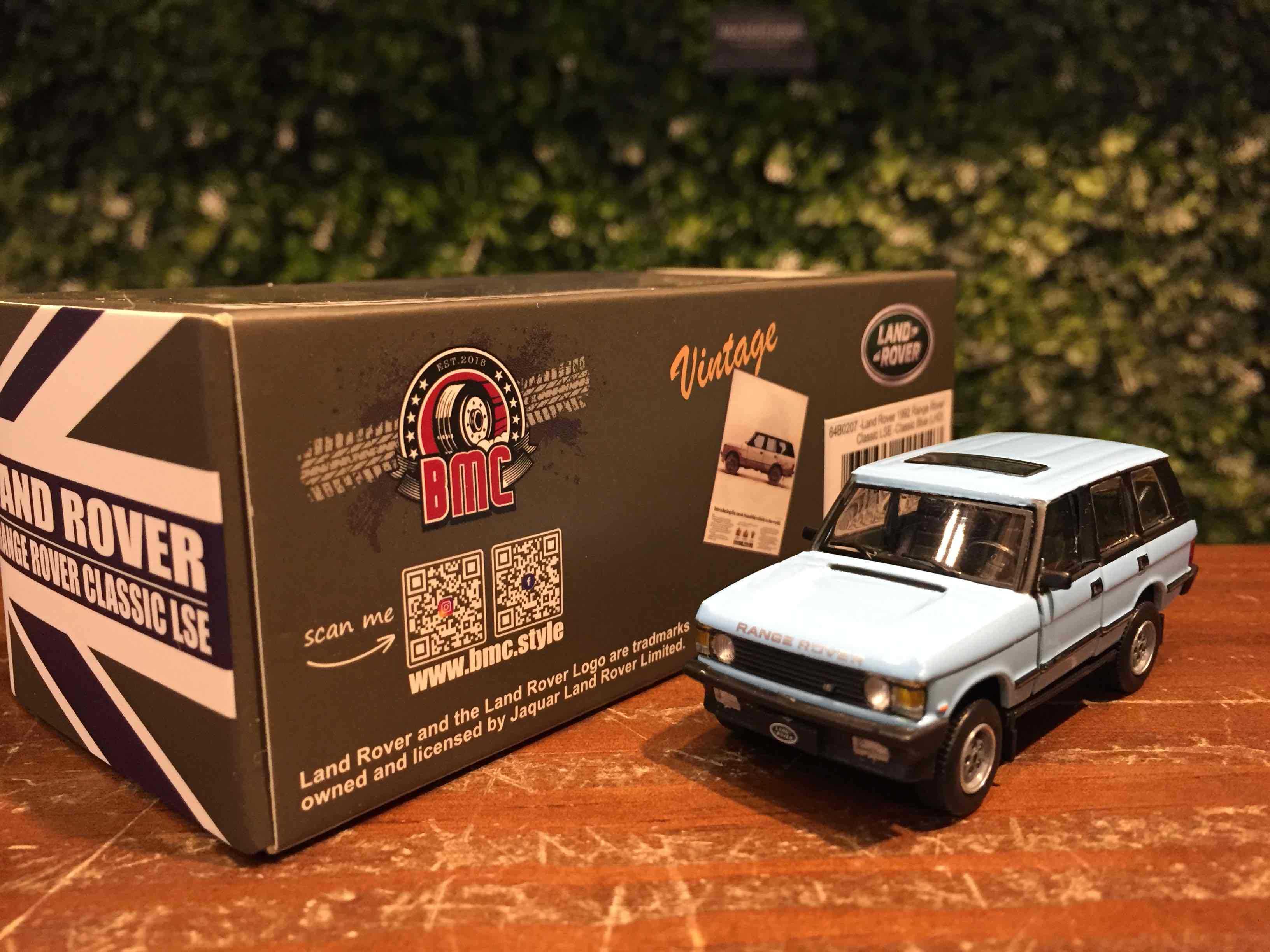 1/64 BM Land Rover Range Rover Classic LSE Blue 64B0207【MGM】